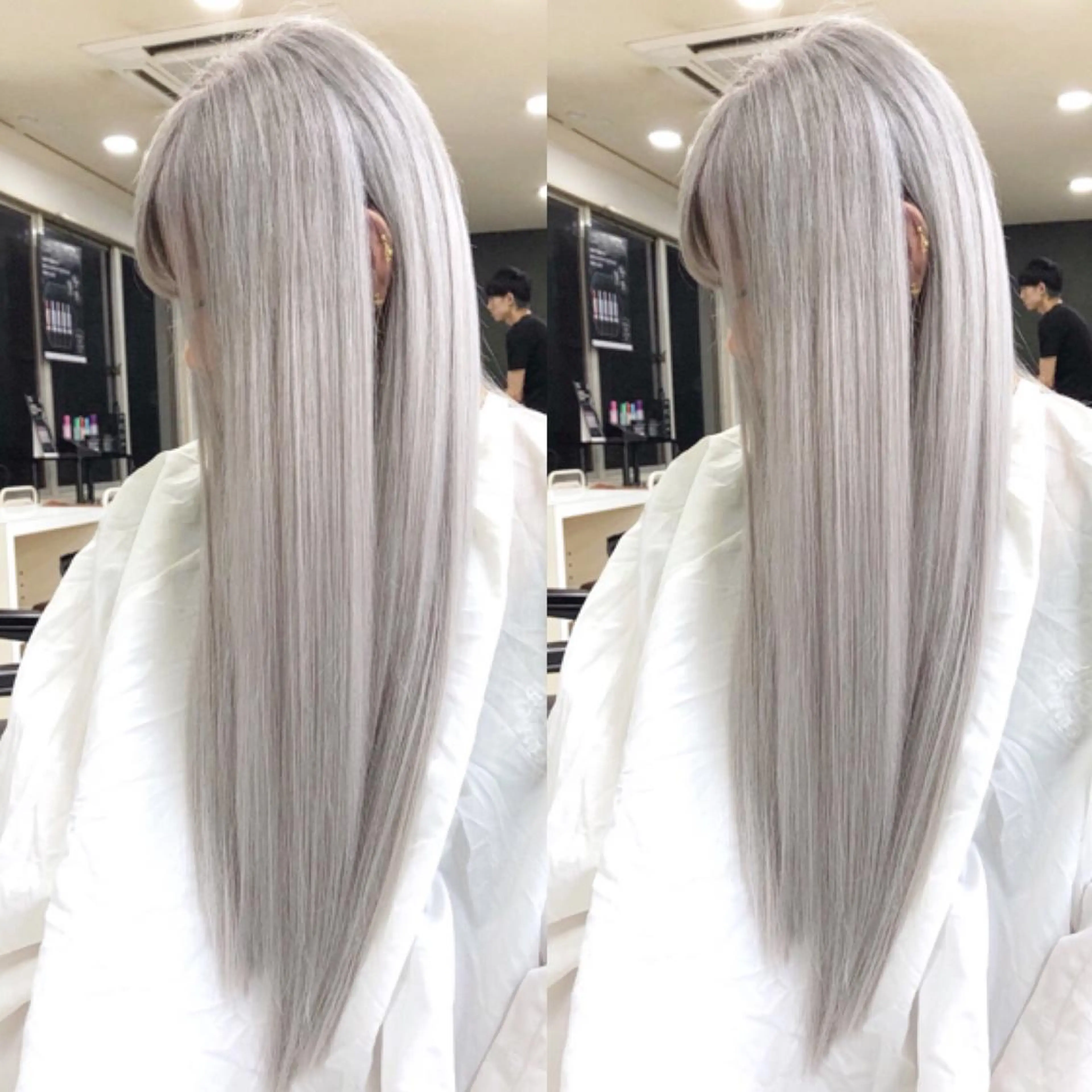 ロング カラー ヘアカラー トリートメント シールエクステ特化 ハイトーン、NANAのヘアスタイル