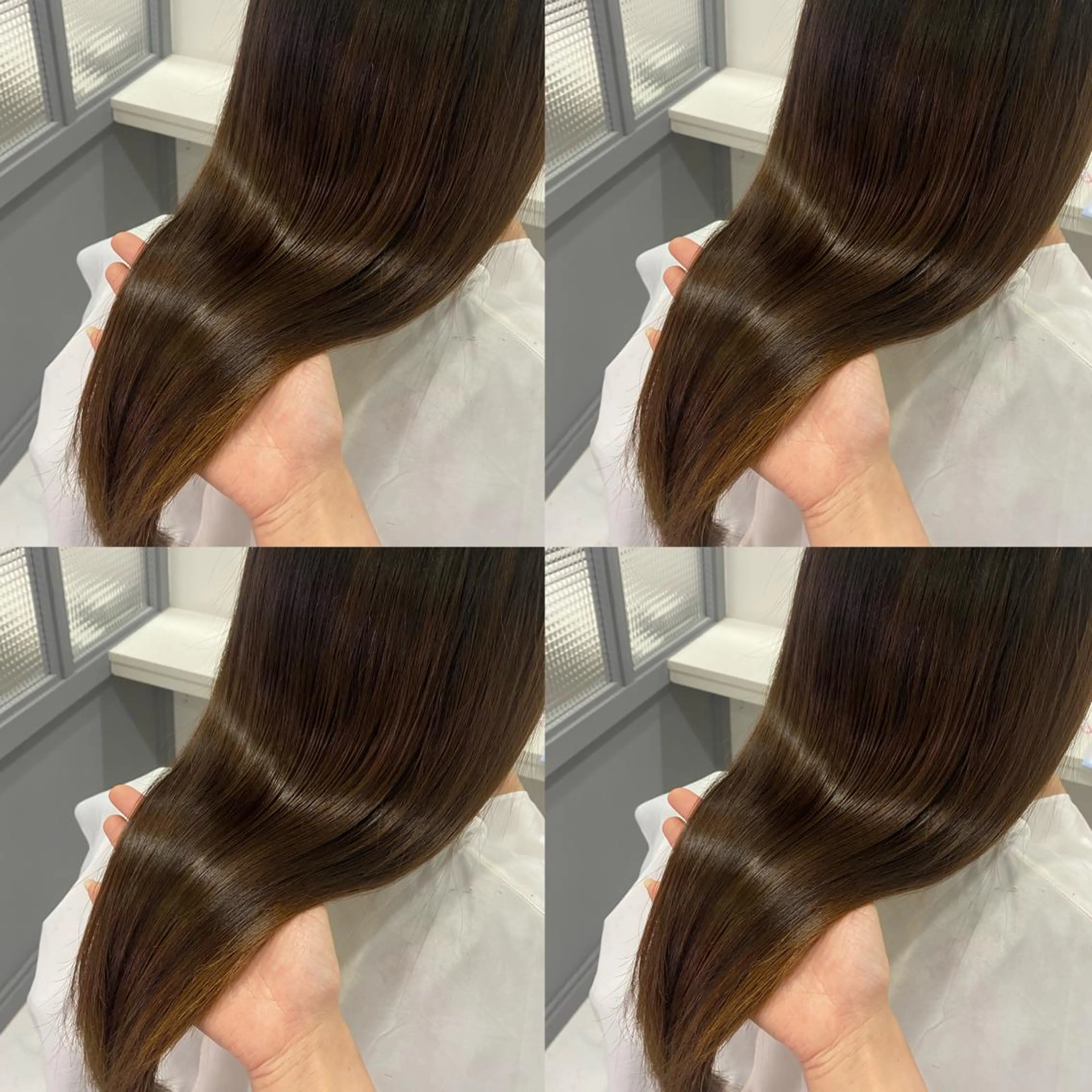 ミディアム カラー カット ヘアカラー トリートメント 髪質改善×矯正🫧 韓国ヘアasamiのヘアスタイル