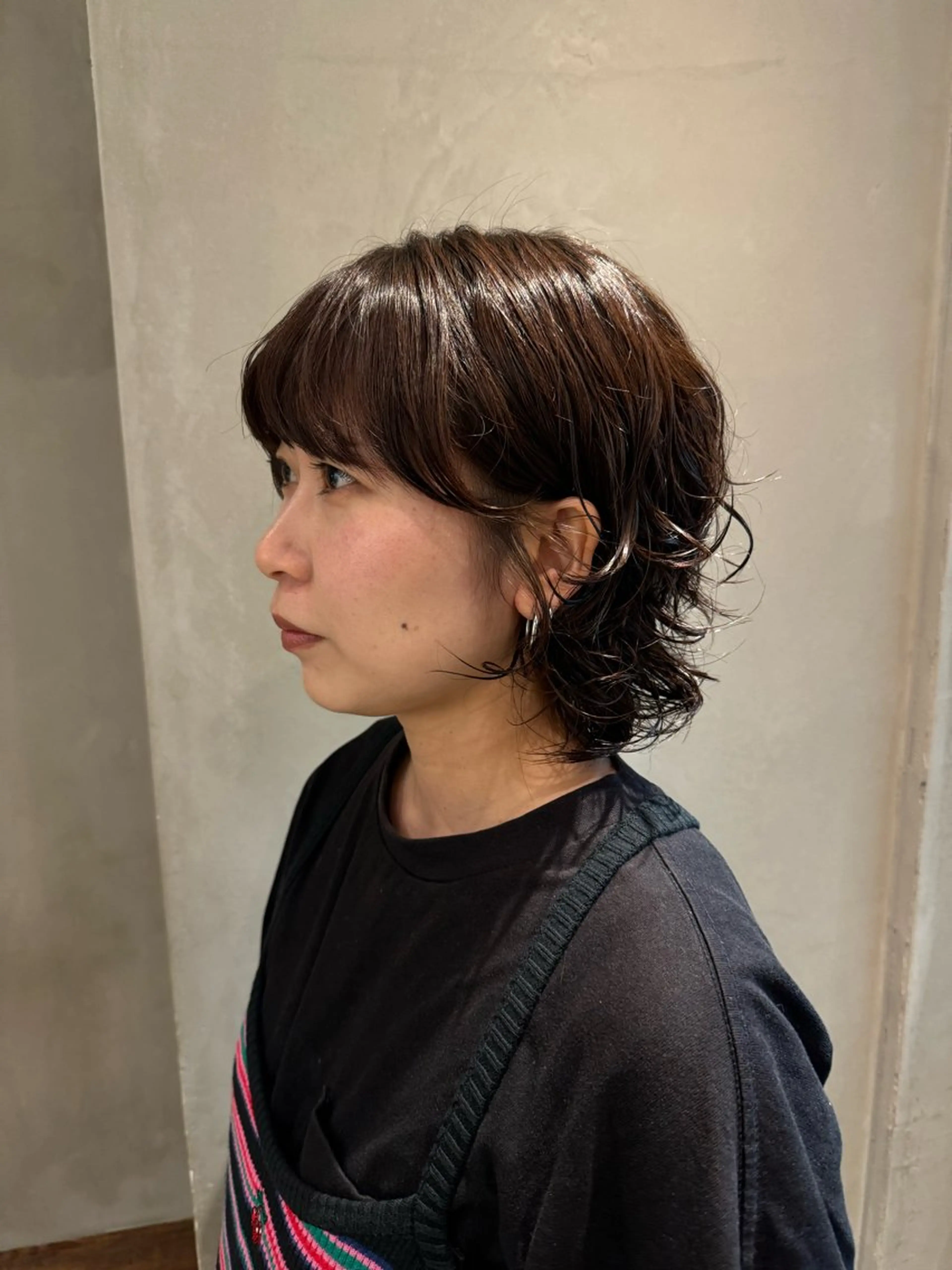 セミロング ヘアカラー トリートメント 顔周りcut・ご相談 ＝新宿しずく🇰🇷のヘアスタイル