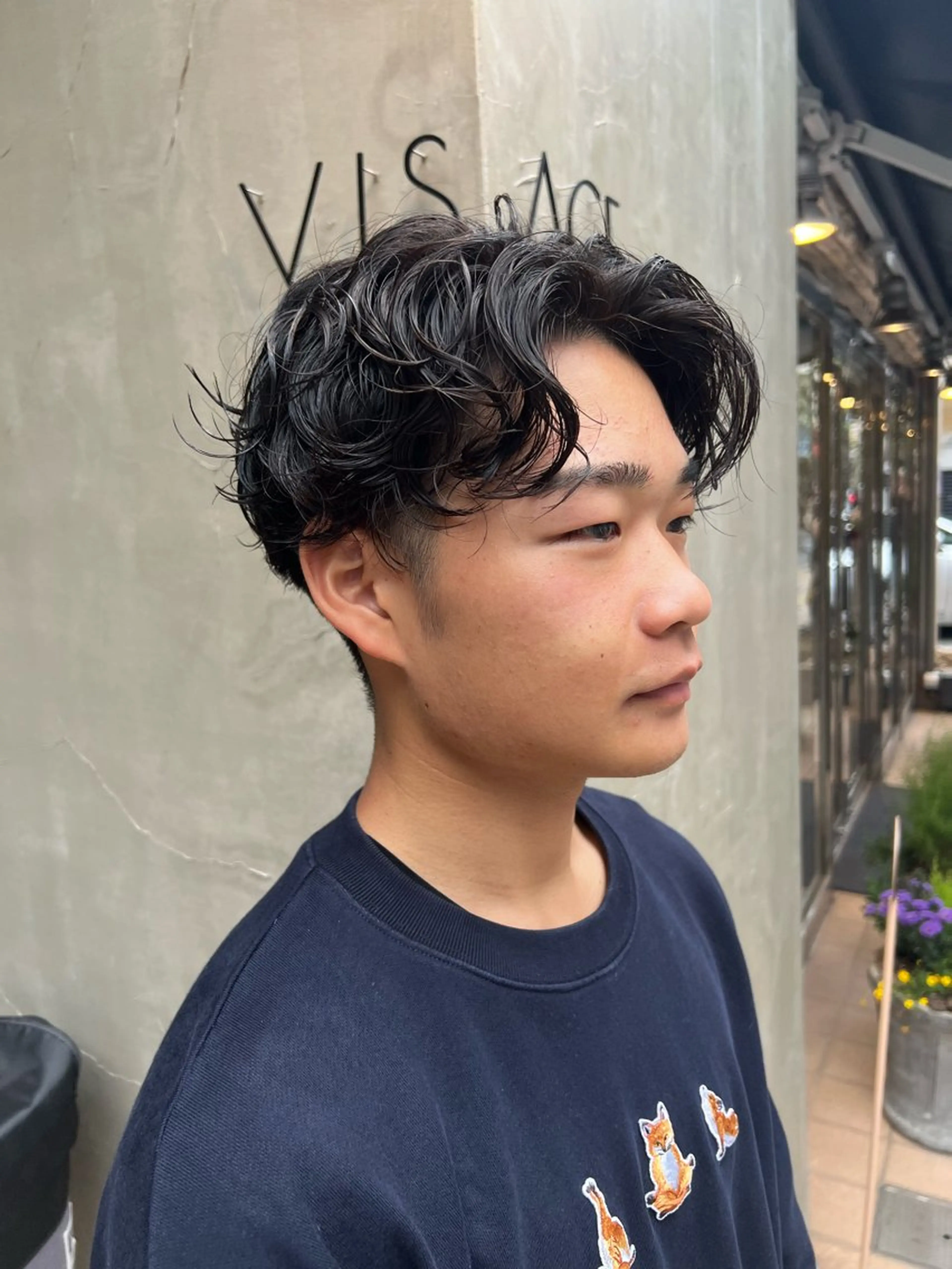 パーマ メンズ メンズパーマ カット パーマ いぐちしょうた🫧 VISAGEbaskのヘアスタイル