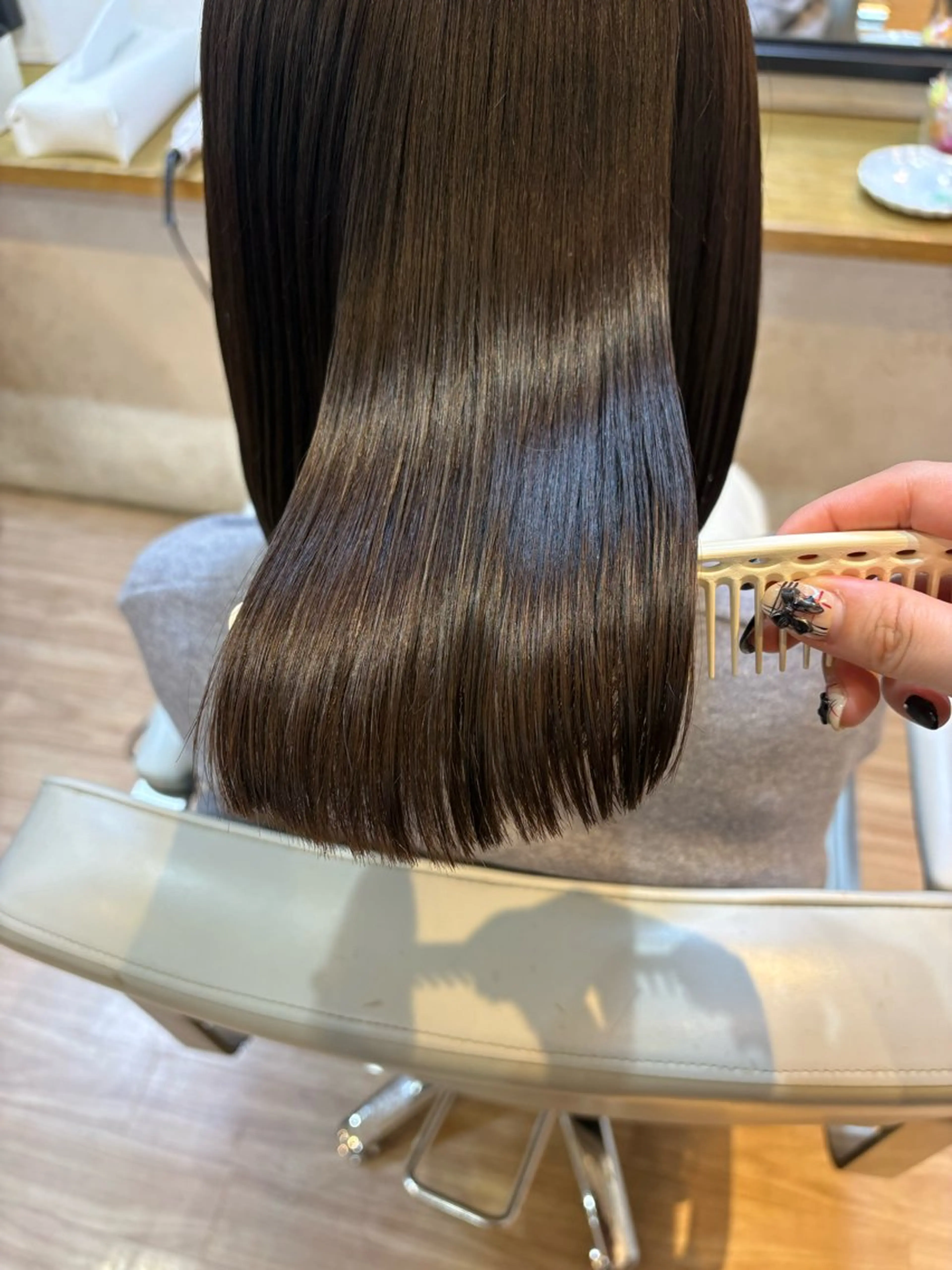 ミディアム ヘアカラー トリートメント IRICO たまプラーザ所属・韓国ヘアー🇰🇷 MIWAのヘアスタイル