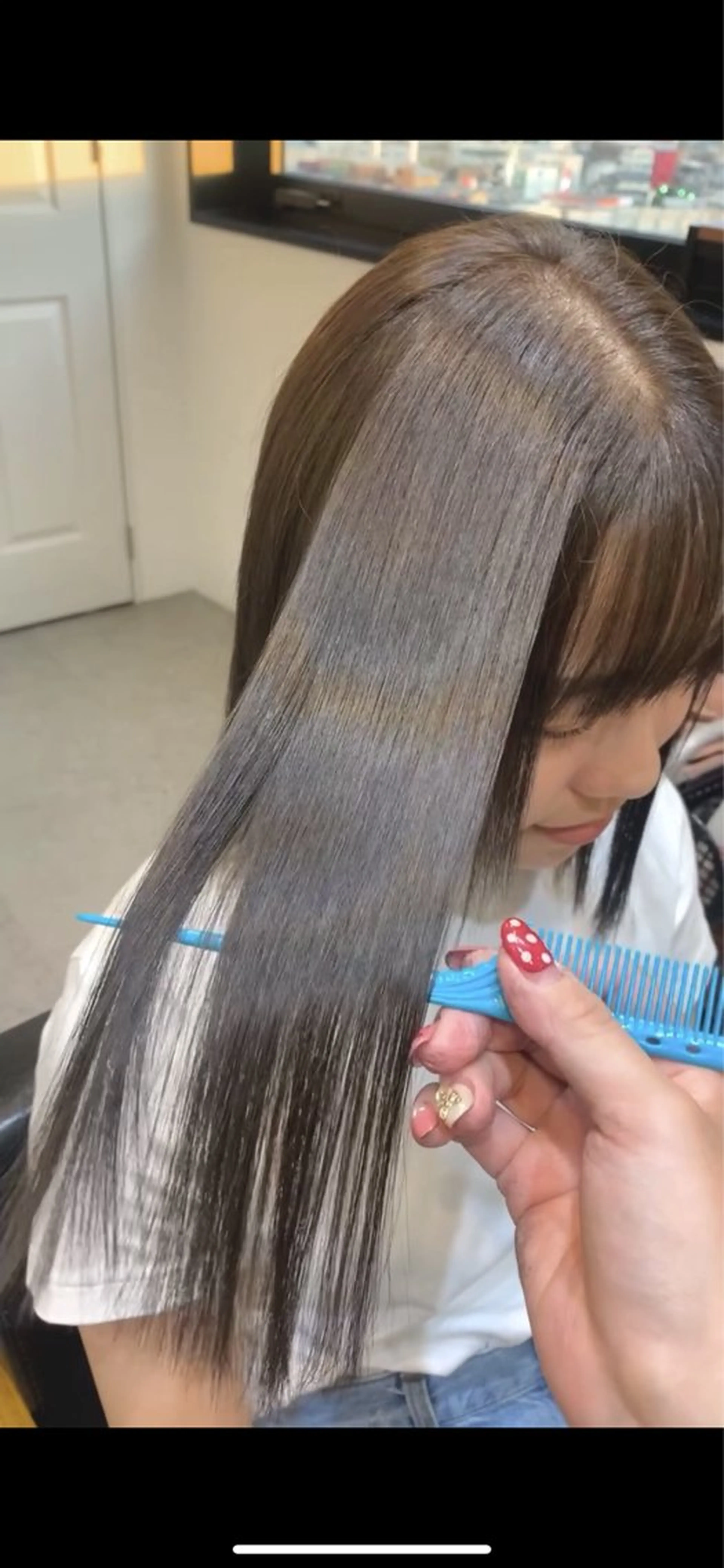 ミディアム カラー Agu hair emio城陽所属・Agu peachのヘアスタイル