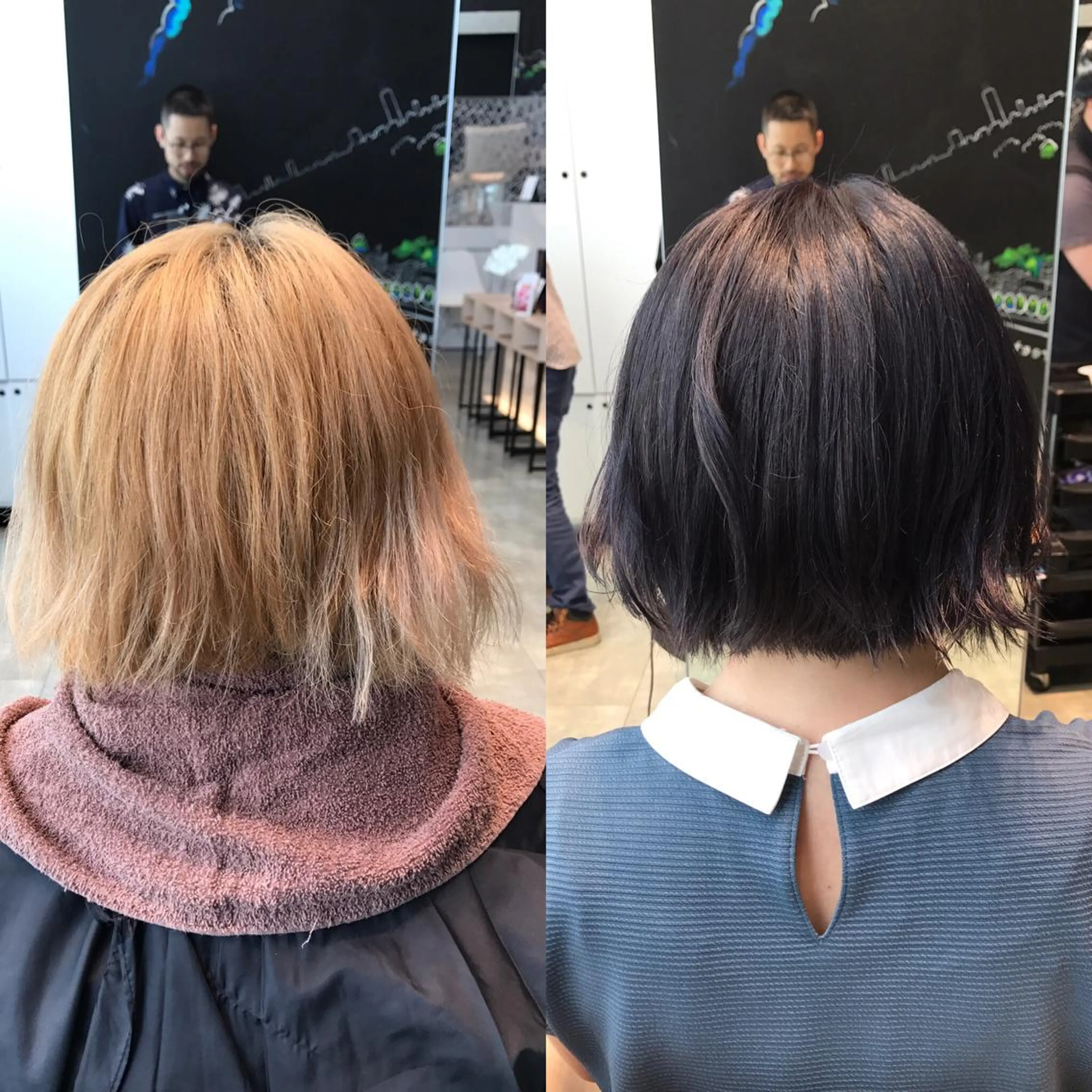 ショート カラー ヘアアレンジ グレージュ Re:ta KANZOのヘアスタイル