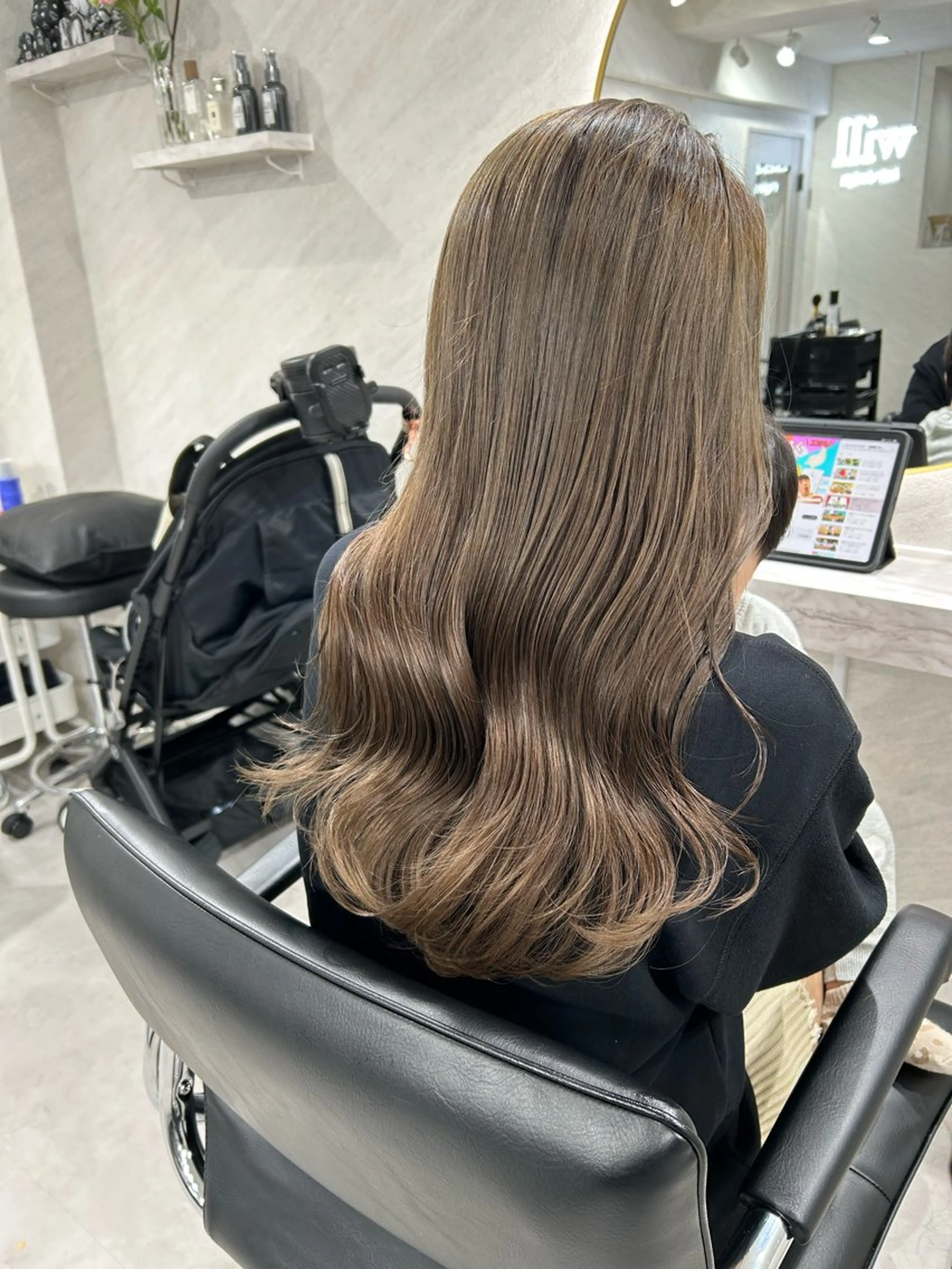 ロング カラー カット ヘアカラー トリートメント 髪質改善will hairdesignのヘアスタイル