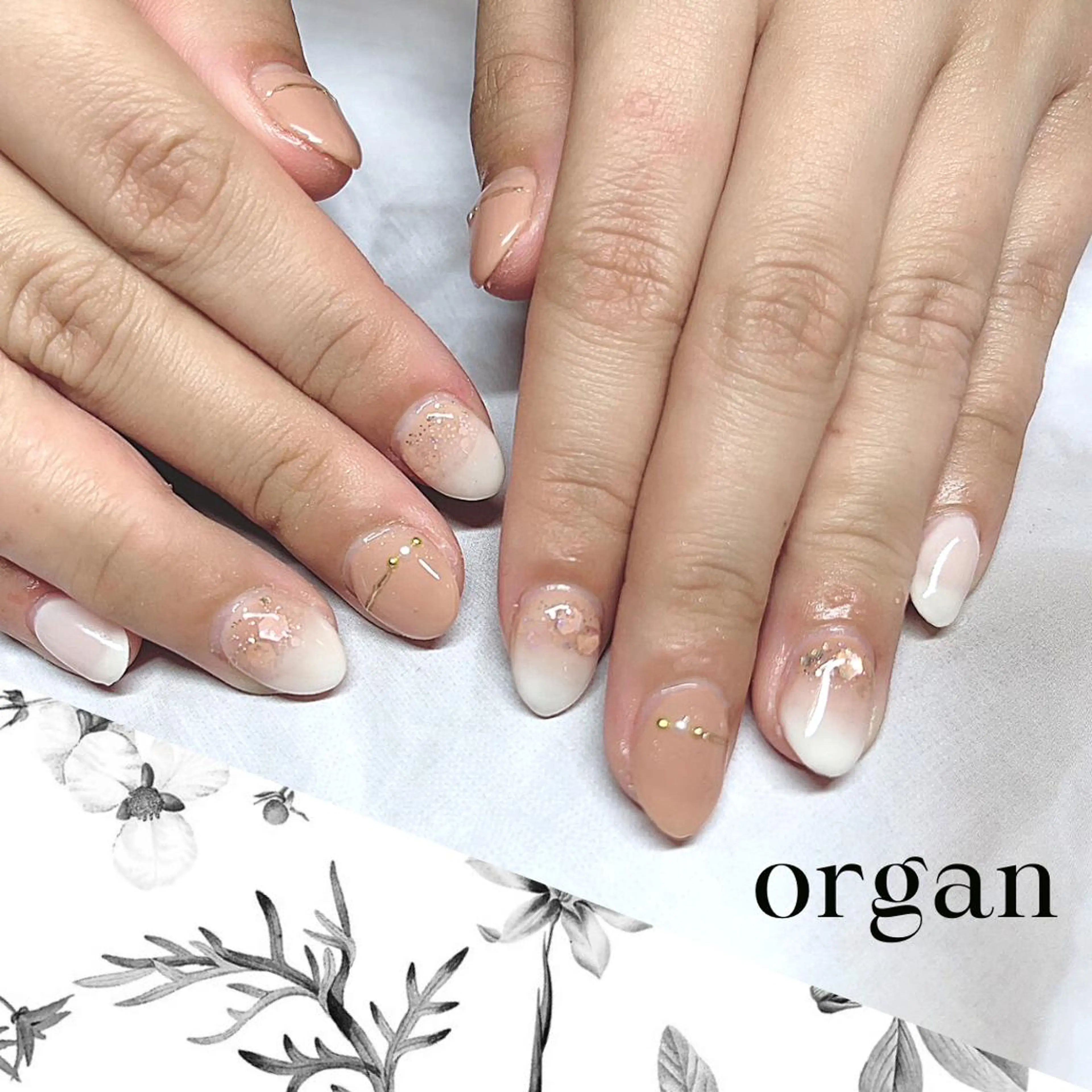 ネイル 持ち込み 春ネイル 【ＯＲＧＡＮ】 nailのネイルデザイン