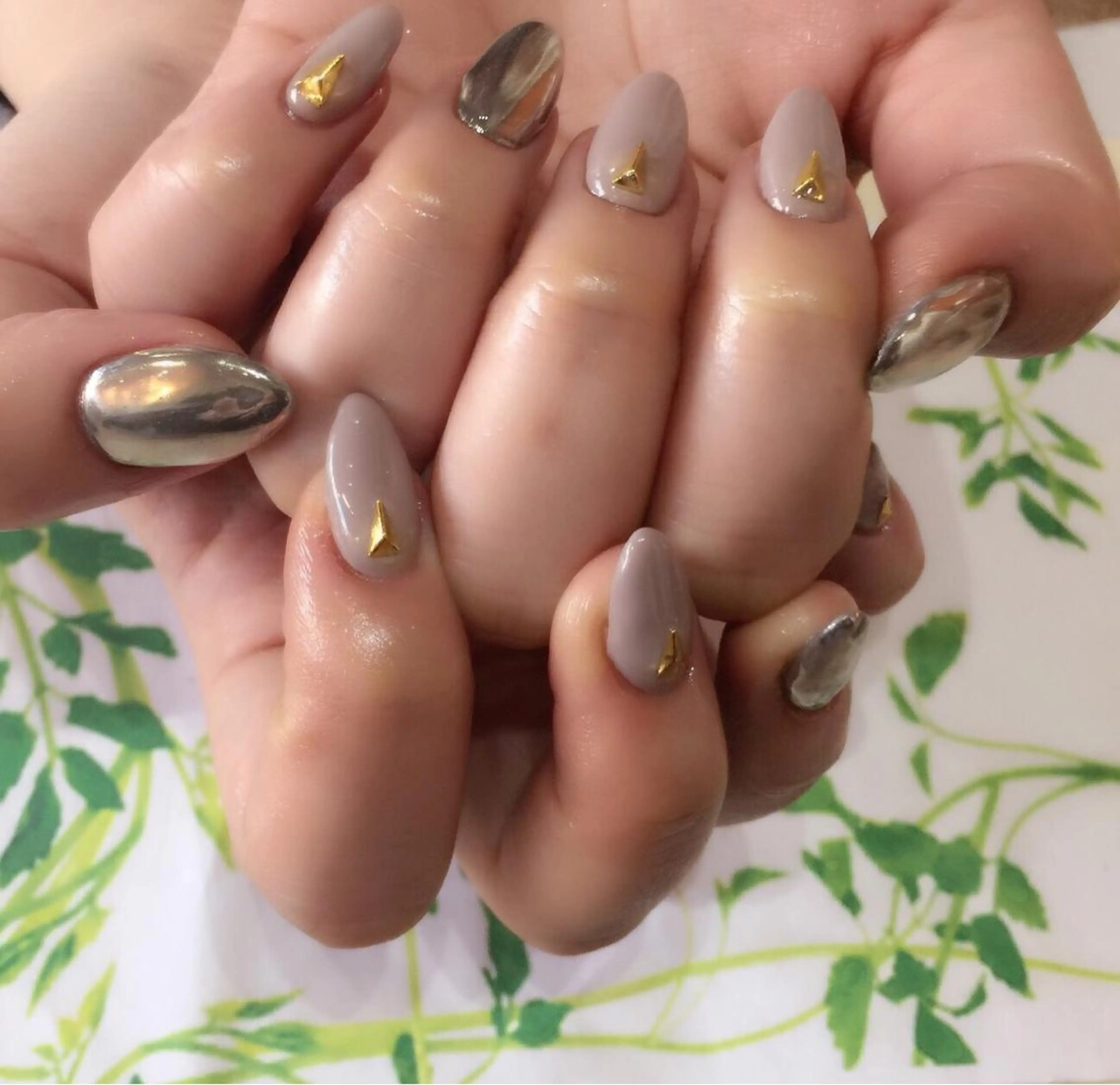 ネイル ミラーネイル スカルプネイル a yakaのネイルデザイン