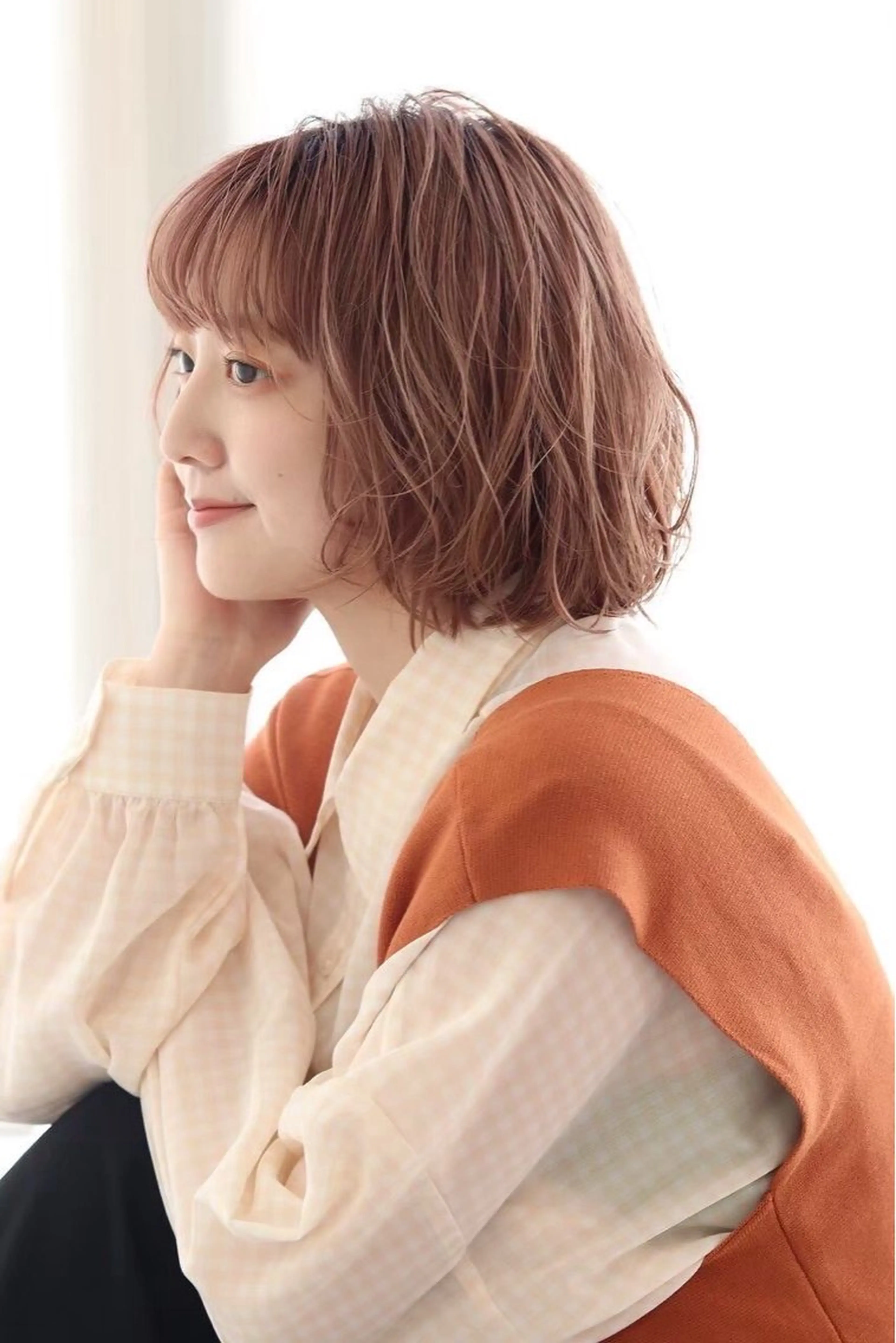 カラー 縮毛矯正 大野 愛代莉のヘアスタイル