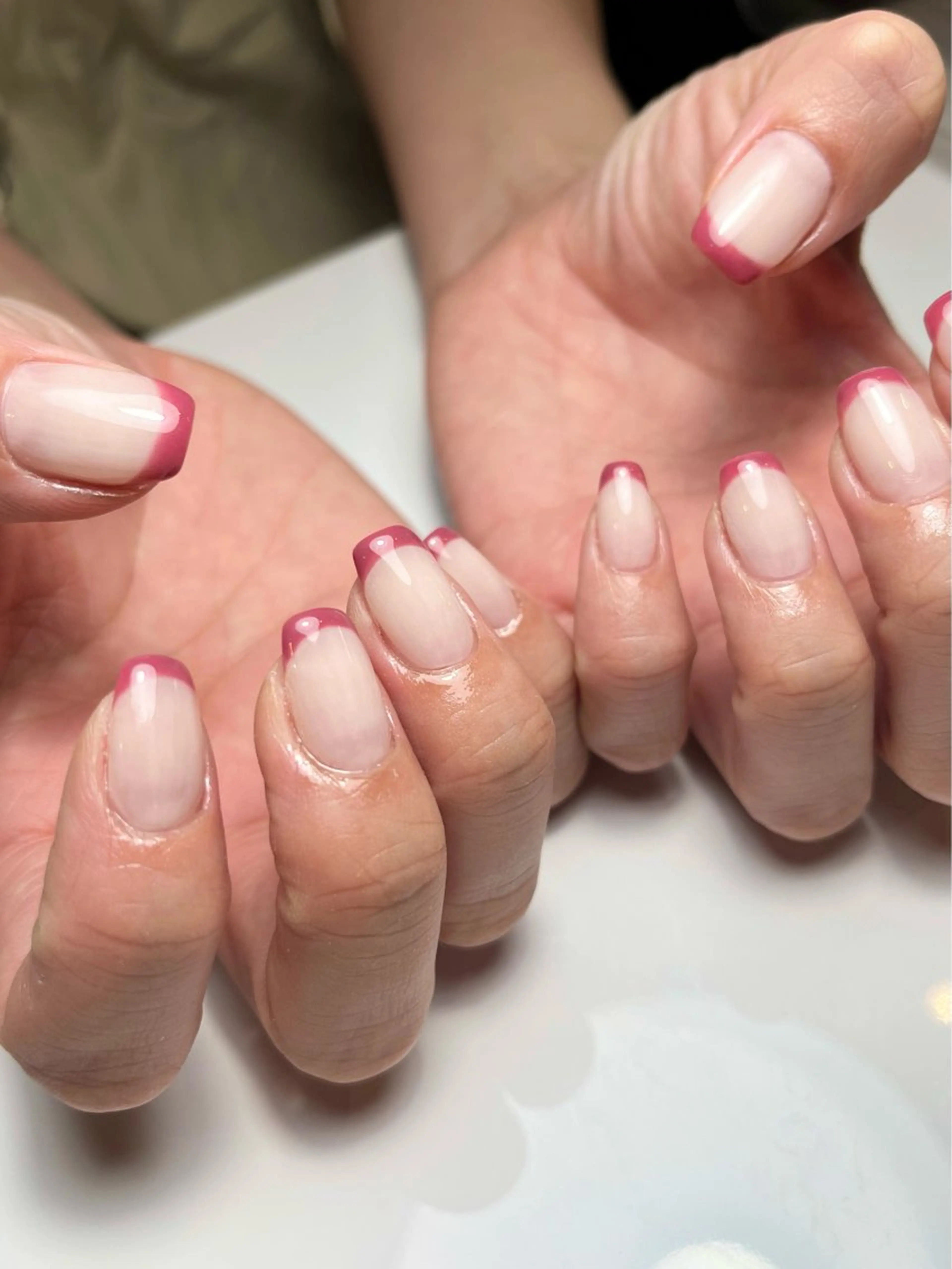 ネイル フレンチネイル 春ネイル ハンドネイル ballie／小野原 なつみのネイルデザイン