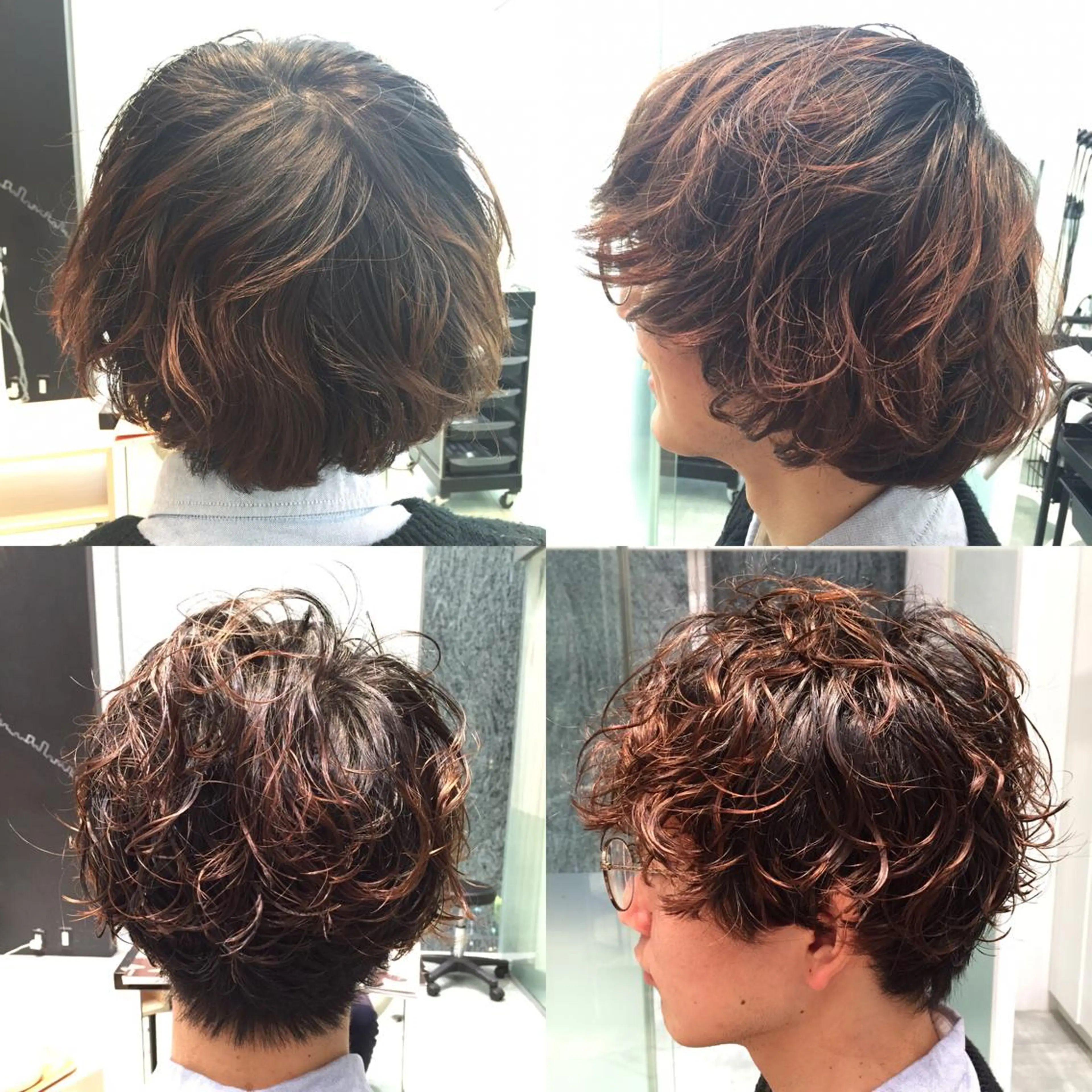 ショート パーマ メンズ メンズパーマ Re:ta KANZOのヘアスタイル