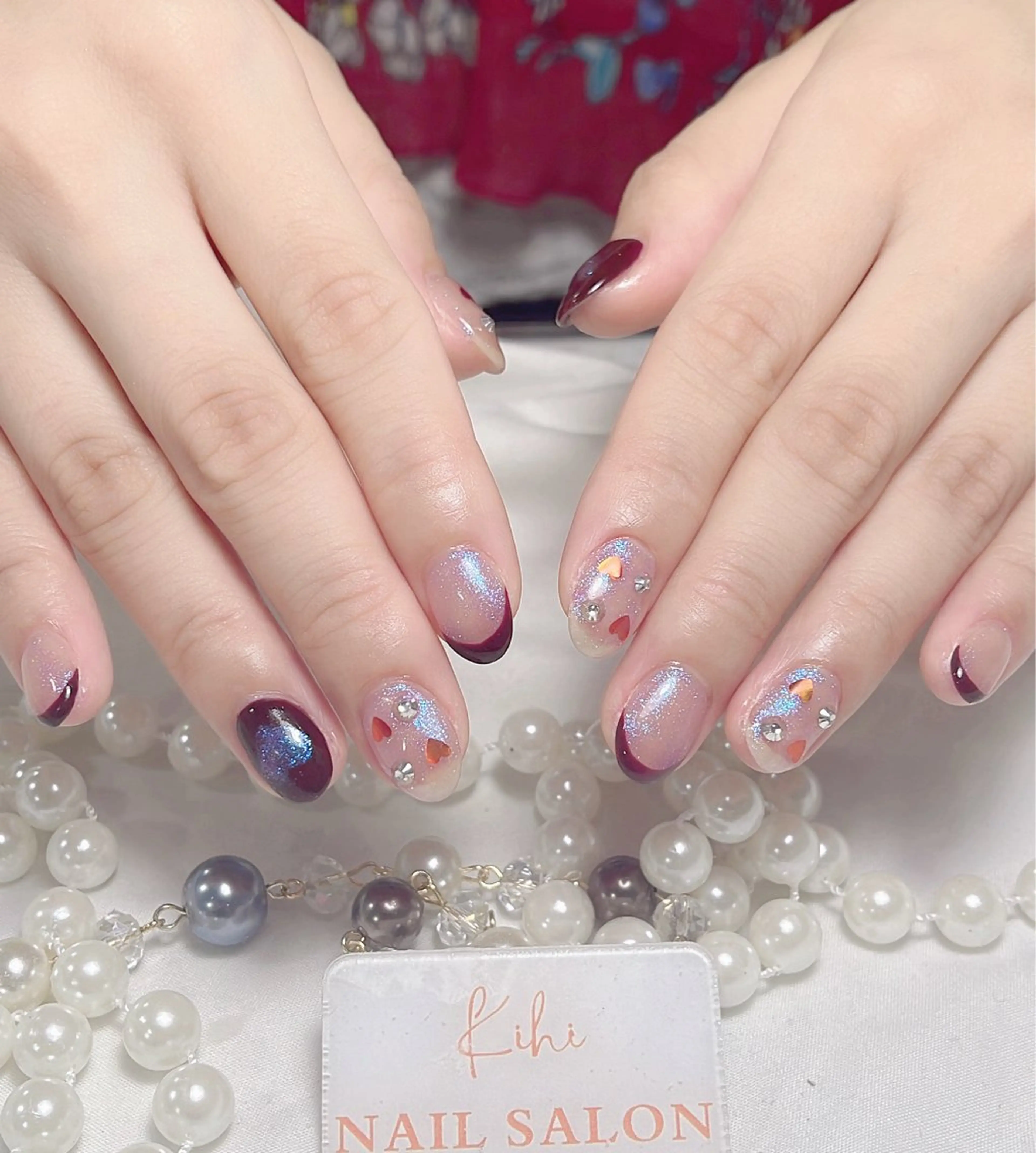 ネイル アートネイル フレンチネイル ジェルネイル グラデーション 韓国ネイル 村中 ハナのネイルデザイン