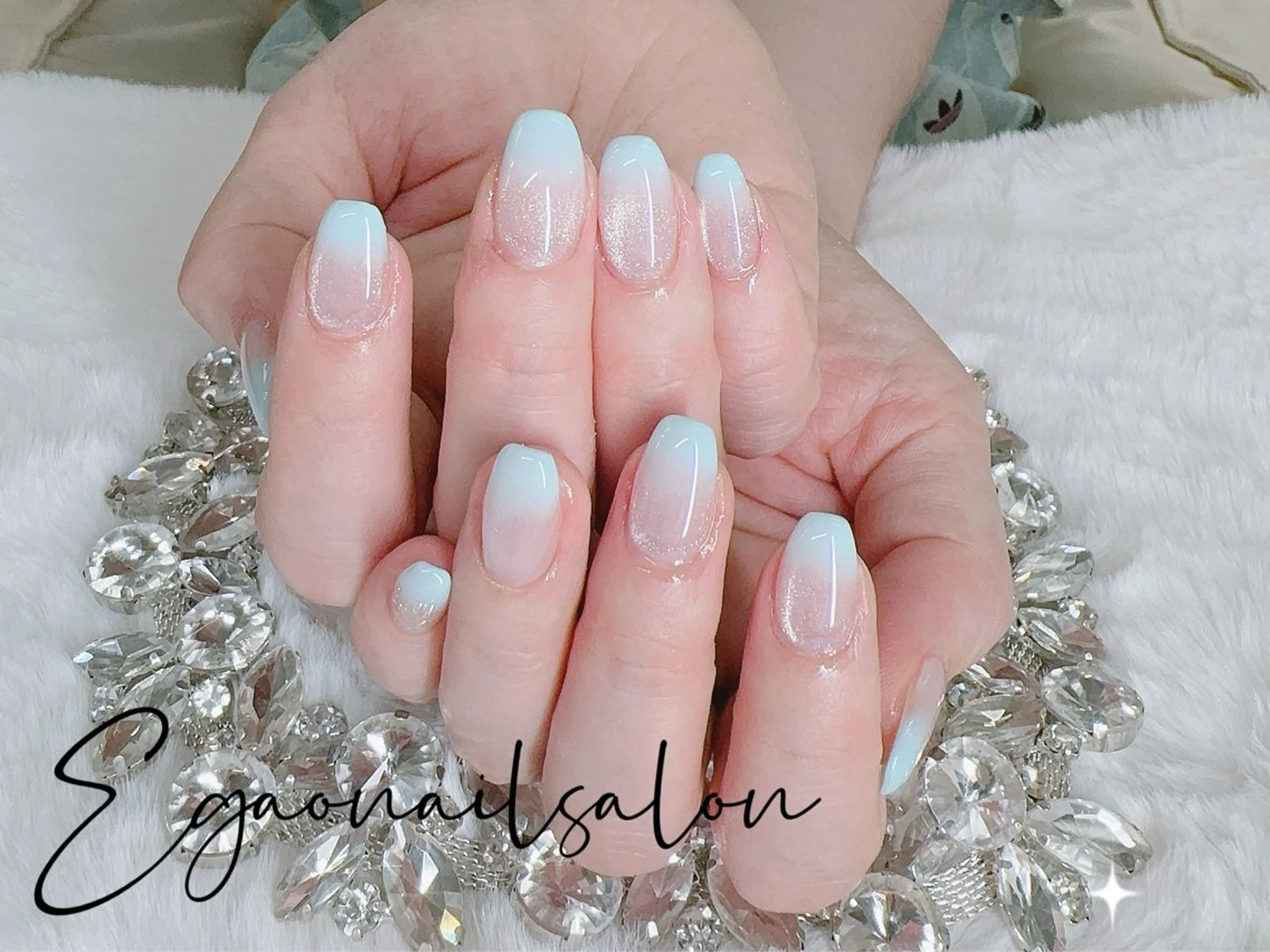 ネイル アートネイル フットネイル フレンチネイル ジェルネイル グラデーション Egao Nail Salonのネイルデザイン