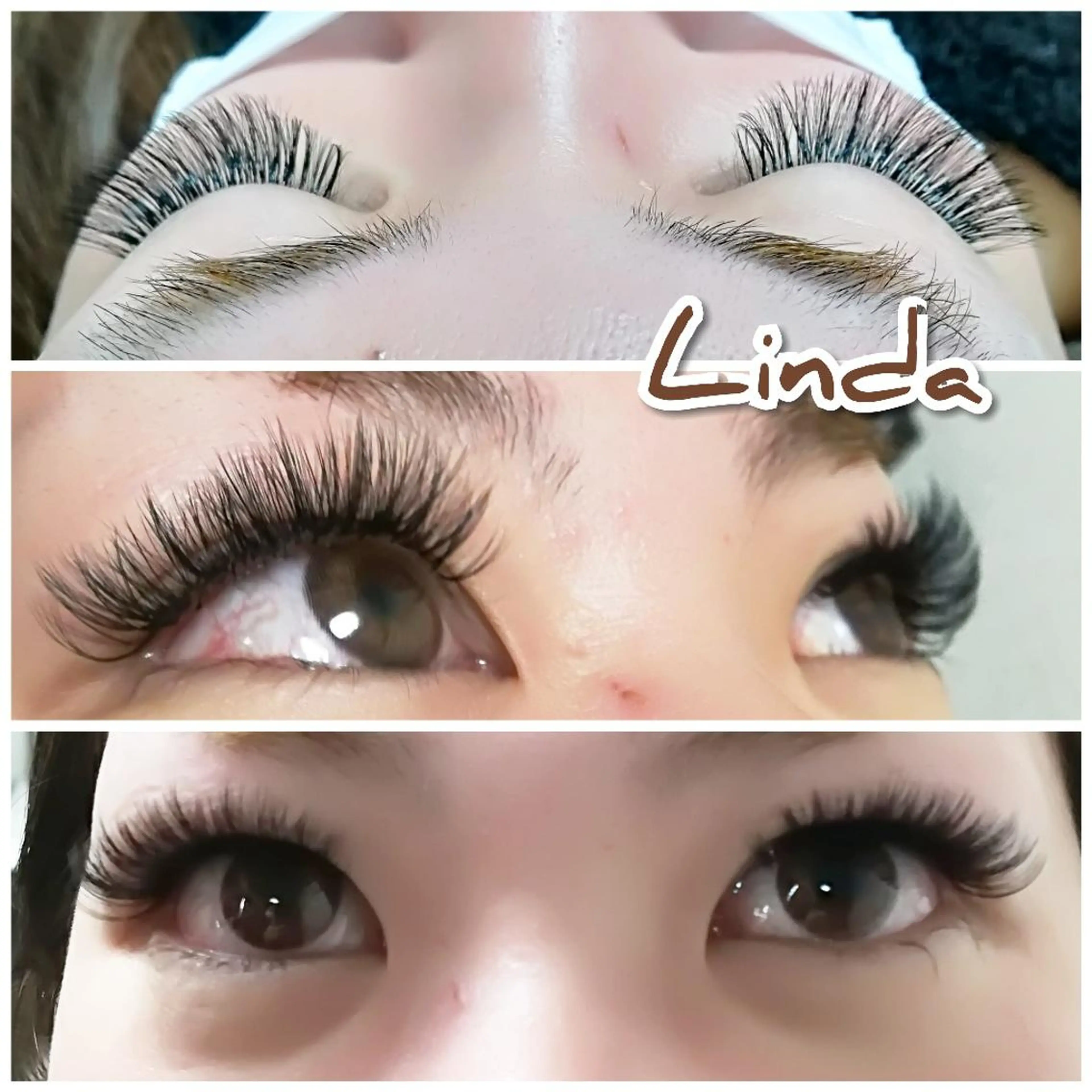 マツエク・マツパ 付け放題 ボリュームラッシュ linda lashesのマツエク・マツパデザイン