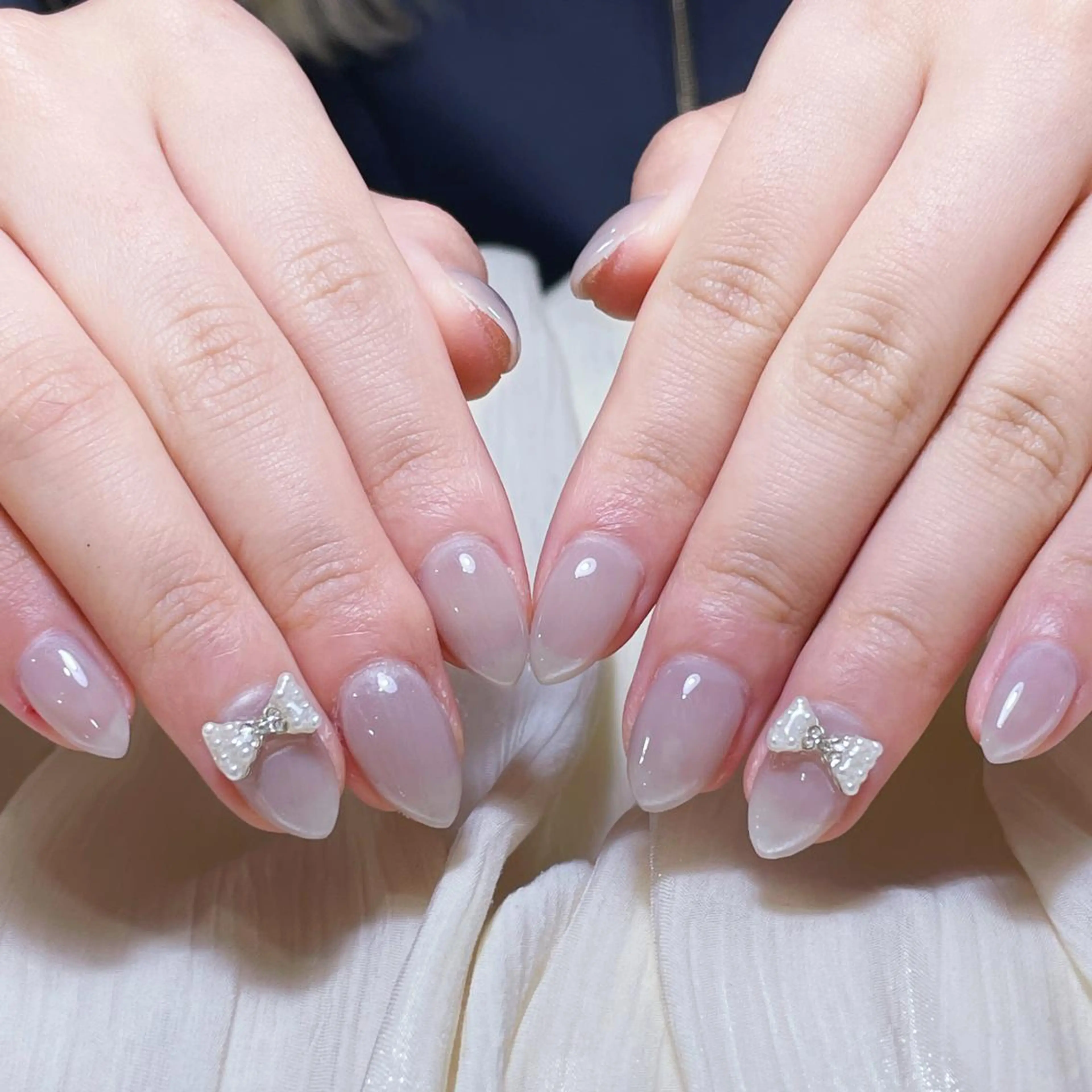 ネイル アートネイル オーロラネイル ガーリー キラキラネイル 韓国ネイル ハンドネイル DIANMOND NAIL🌸のネイルデザイン