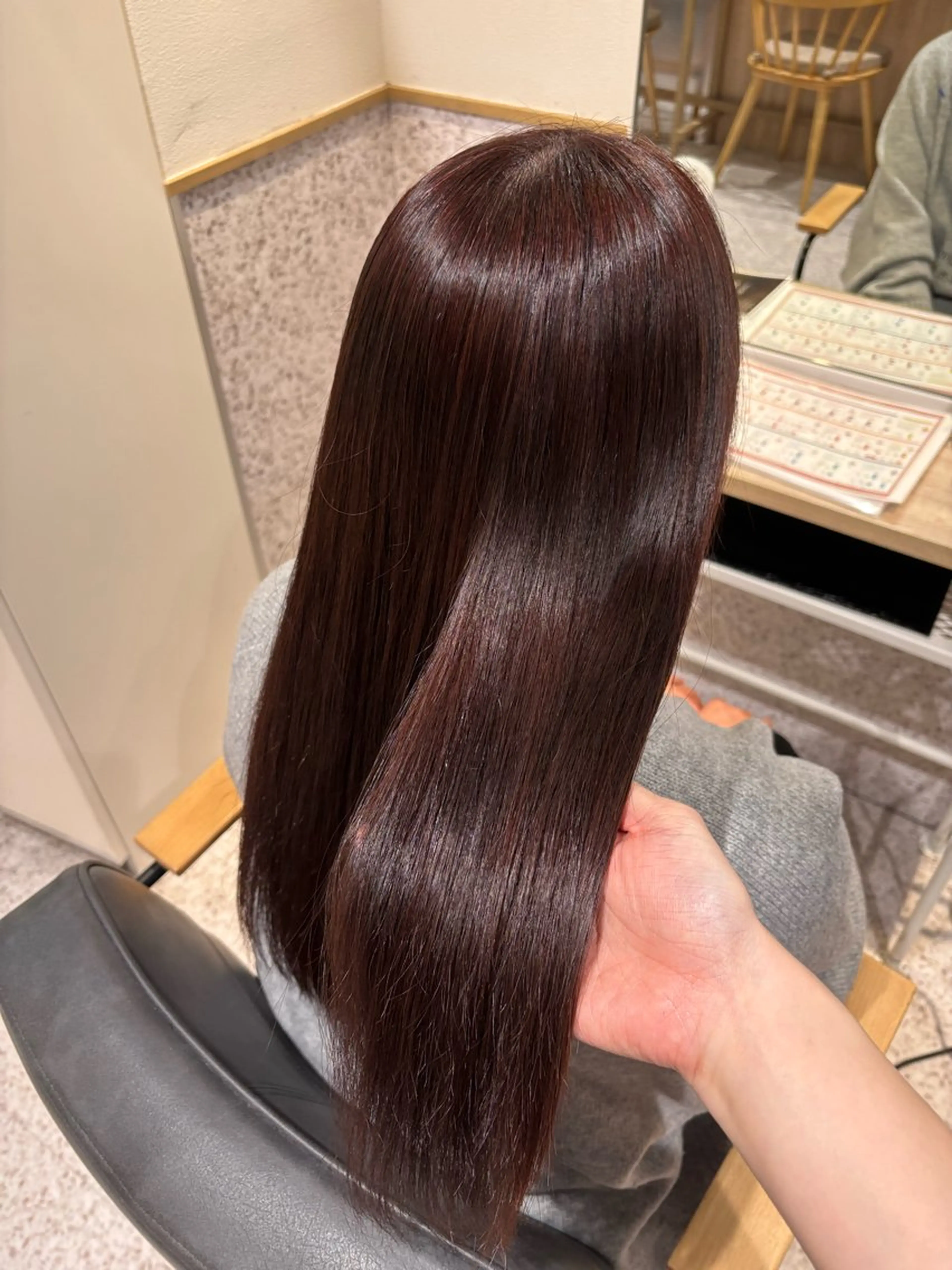 ロング カラー ブラウンカラー ダブルカラー イヤリングカラー ハイライトカラー ハイトーンカラー カット ヘアカラー 暖色カラー/ パリジェンヌ💟みくのヘアスタイル