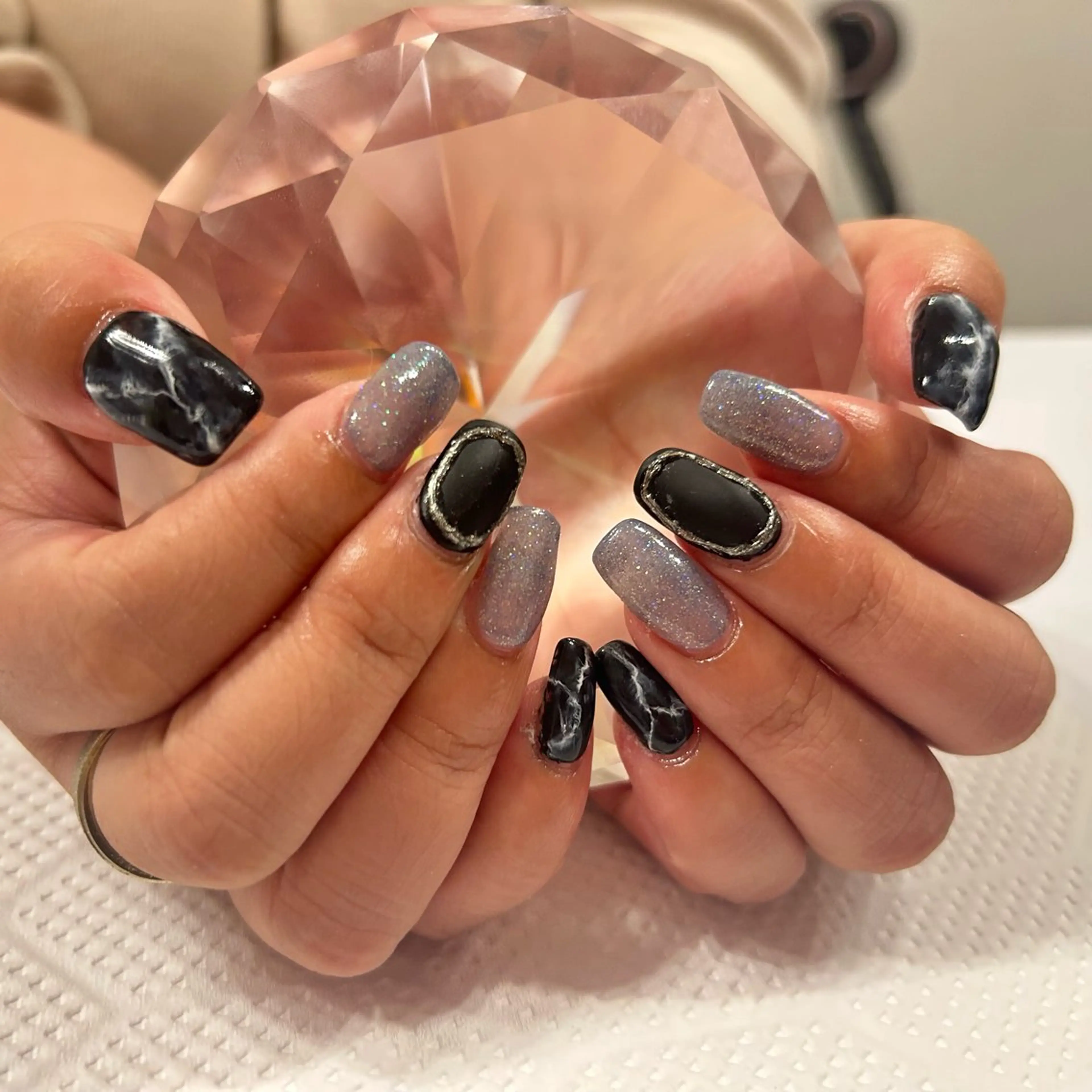 ネイル 大理石ネイル(マーブル) eyelash＆nail オクタビアス所属・オクタ ビアスのマツエク・マツパデザイン