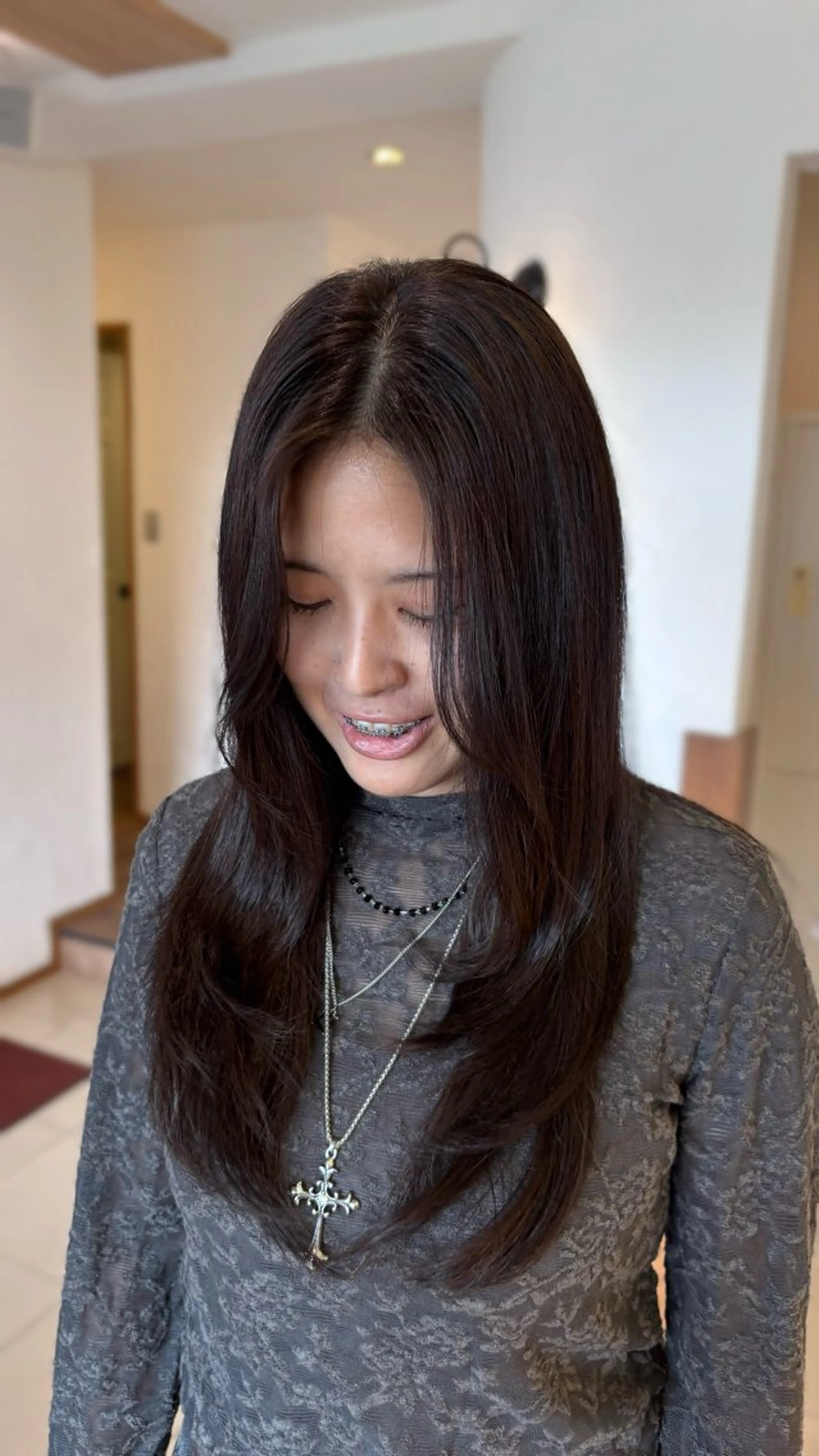 ロング ヘアカラー トリートメント 井上 昴のヘアスタイル