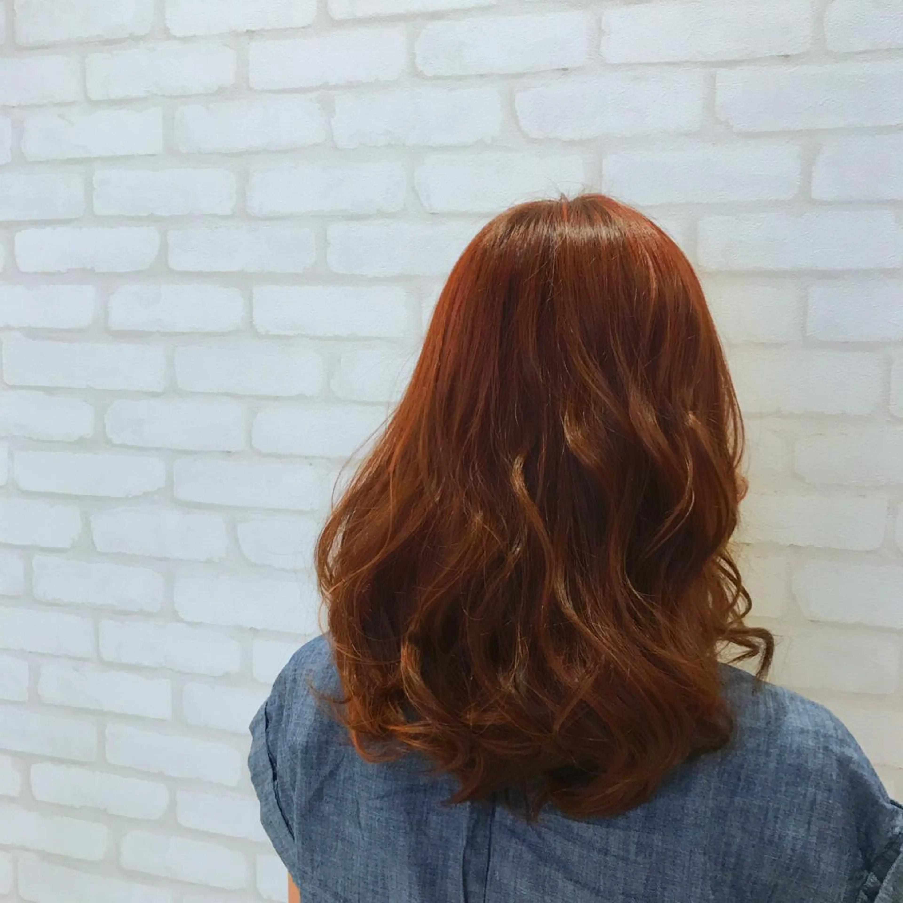 ミディアム カラー ピンクカラー 【髪質改善】 夏目結以のヘアスタイル