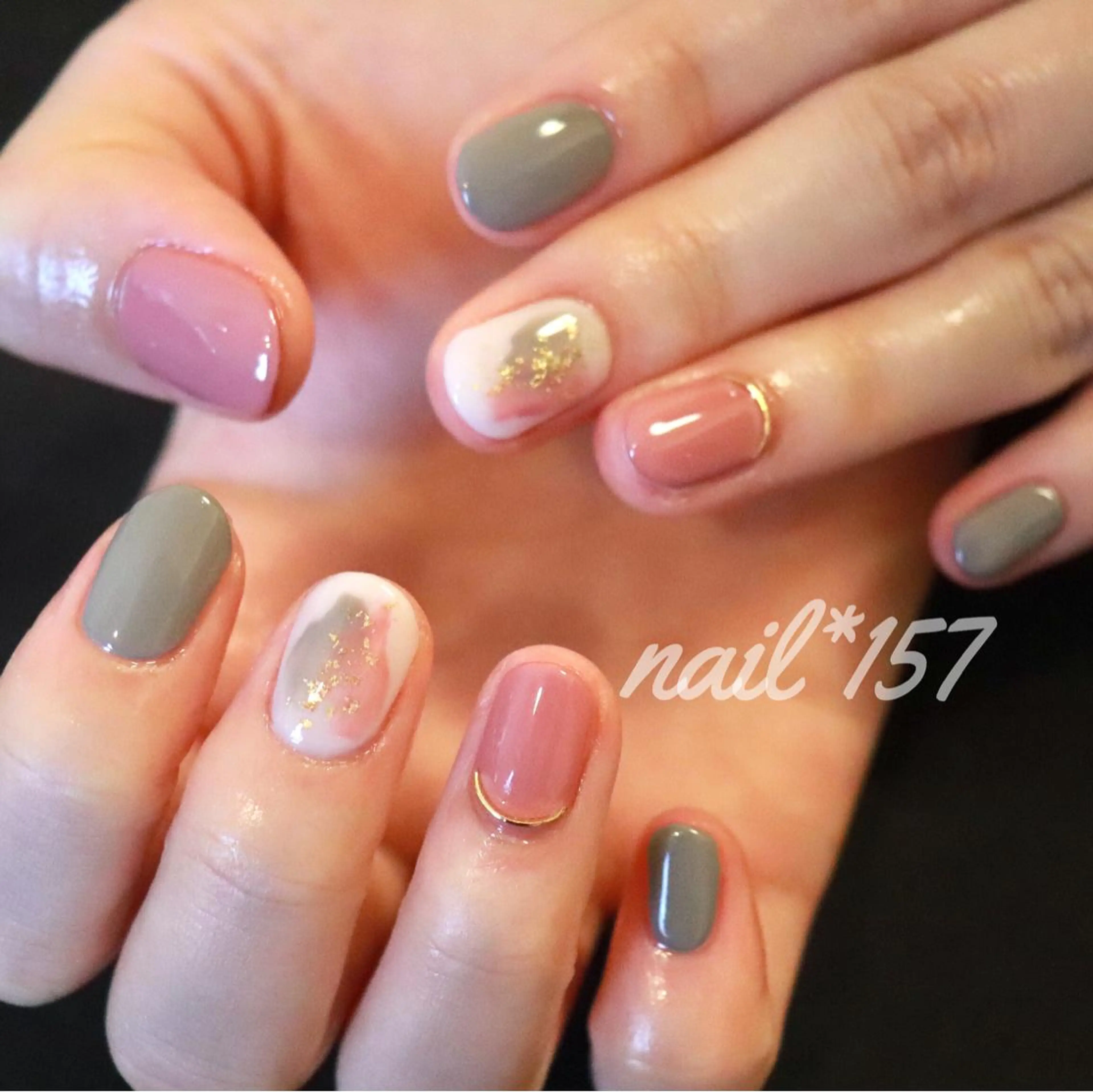 ネイル ピンク nail*157 .のネイルデザイン