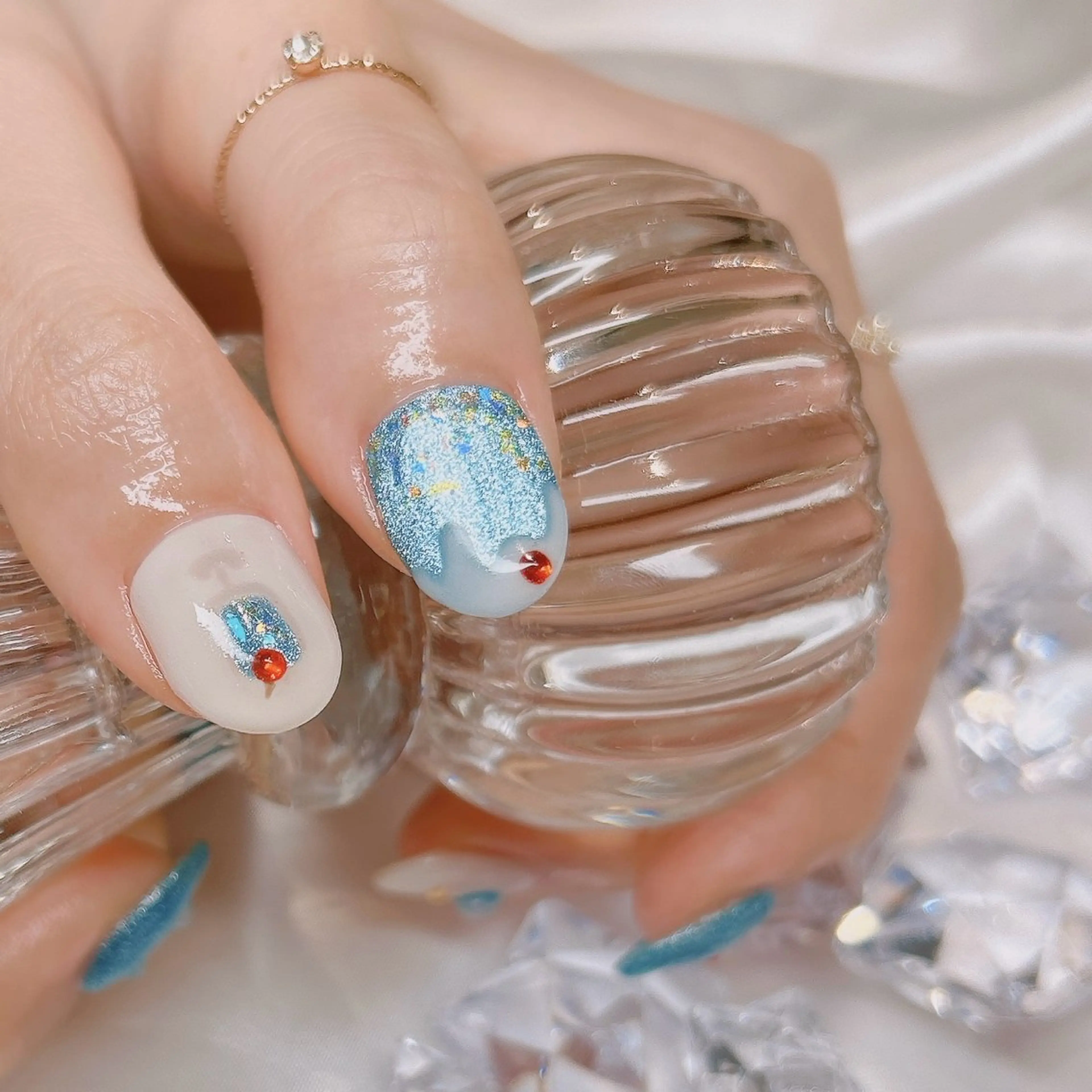 ネイル ハンドネイル junna のぞいてねのネイルデザイン