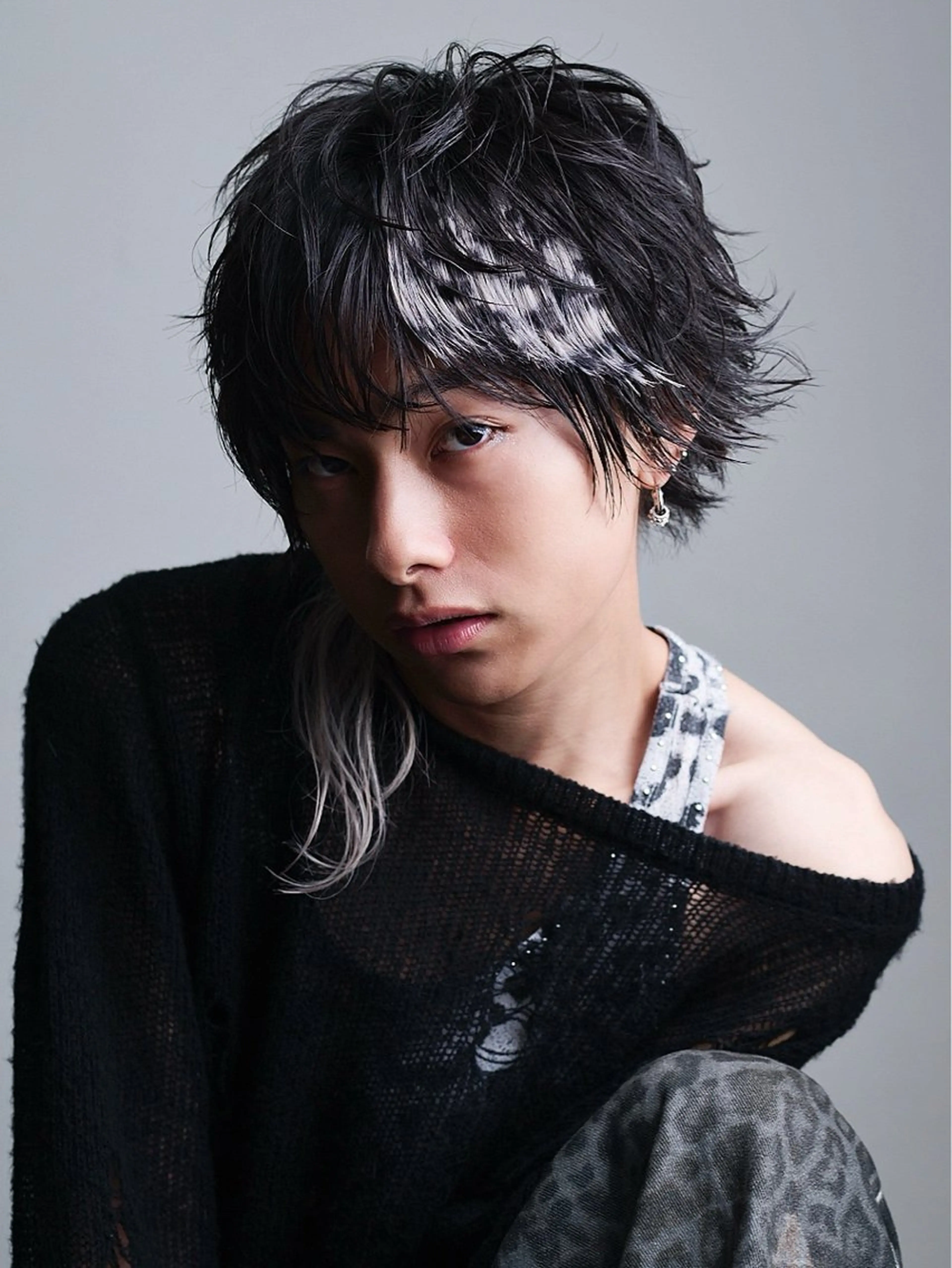 ショート パーマ メンズ メンズブリーチ フェザーパーマ メンズメッシュ マッシュ メンズパーマ カット パーマ トリートメント k.e.y銀座店所属・安藤幹人 メンズカット/パーマのヘアスタイル