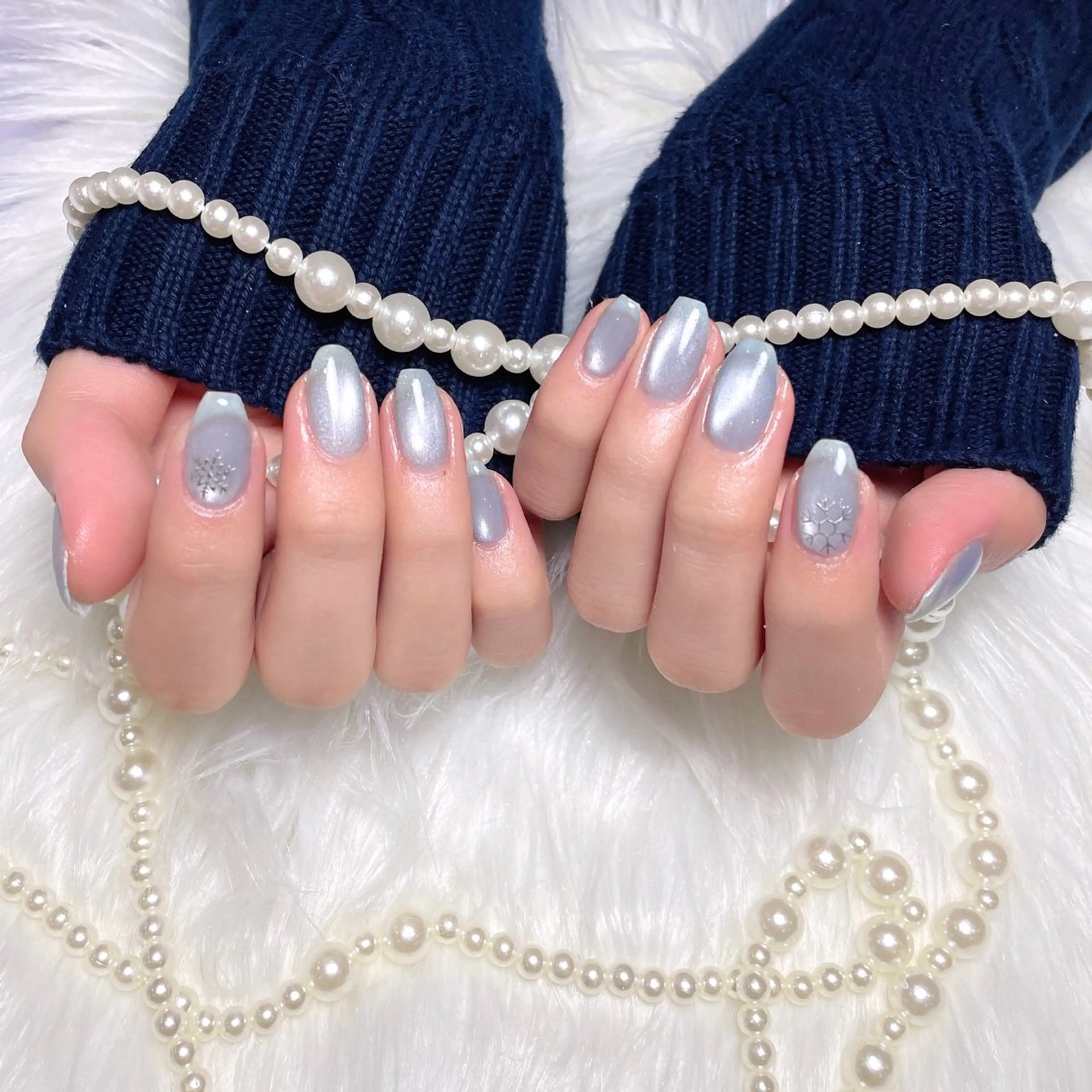 ネイル マグネットネイル マグネットワンカラー ワンカラーネイル ハンドネイル M2 beauty Hoshinaのネイルデザイン