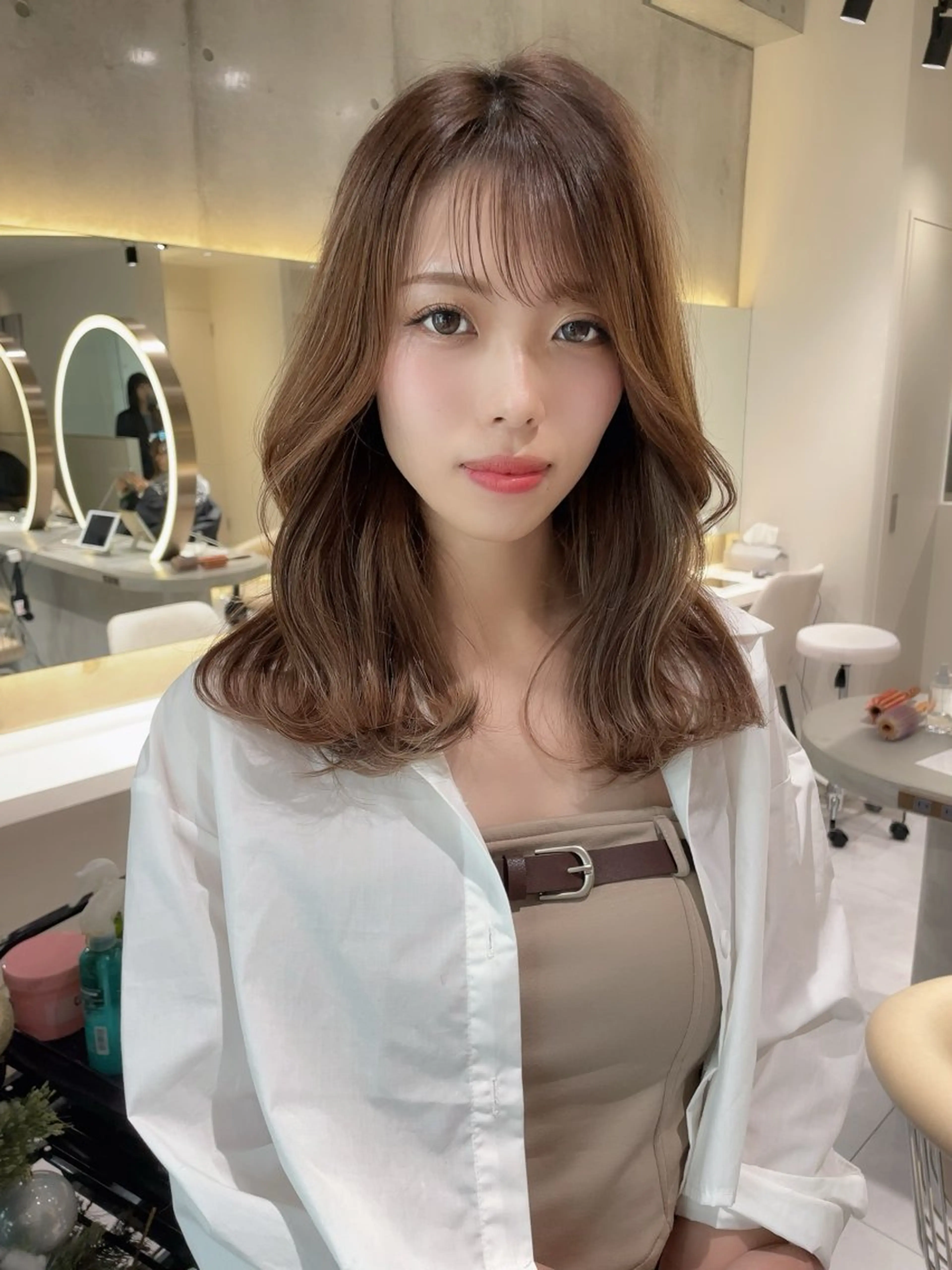 ロング カラー カット ヘアカラー トリートメント 韓国ヘア/髪質改善 /Harunaのヘアスタイル