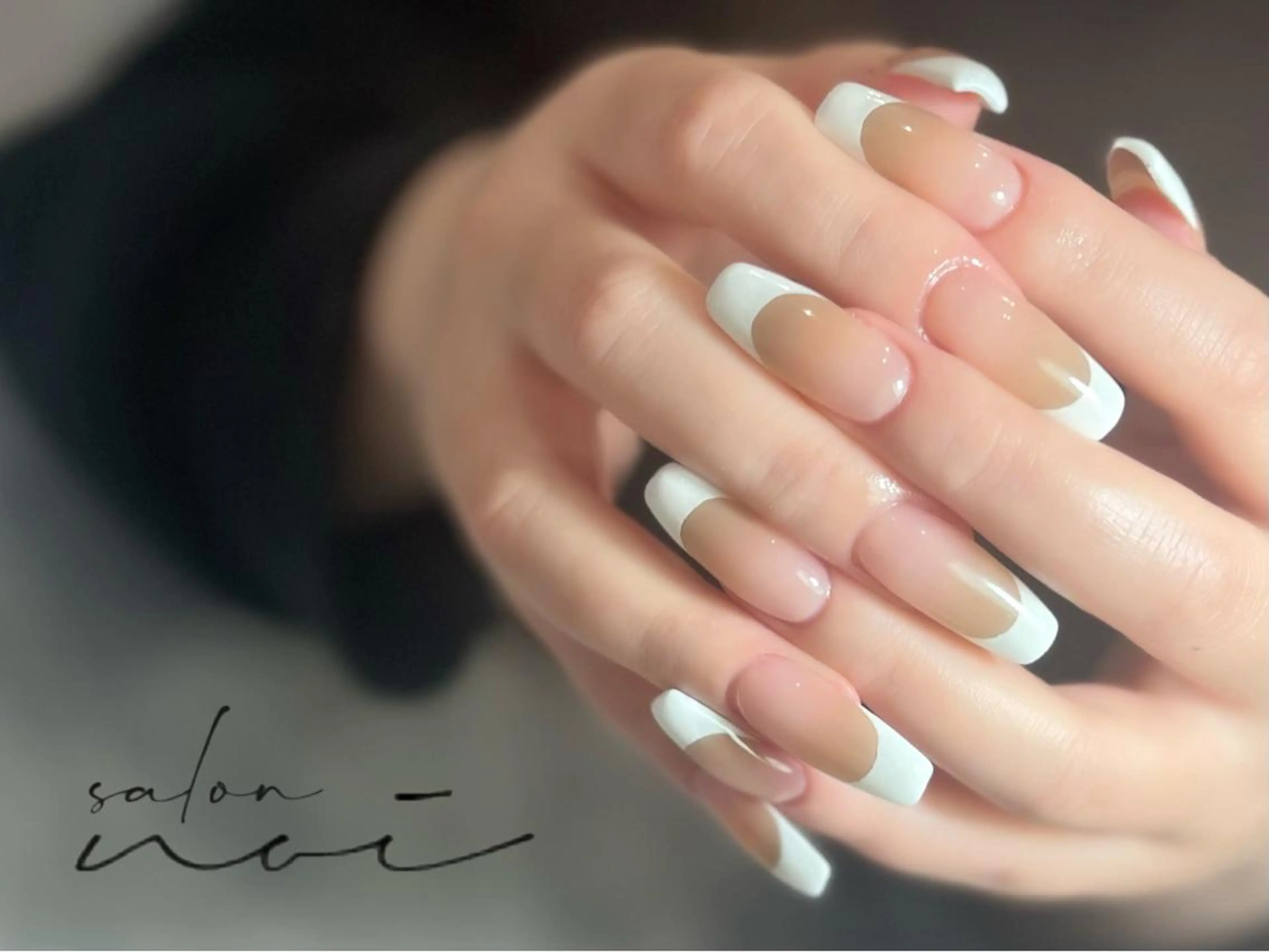 ネイル フレンチネイル スカルプネイル ハンドネイル salon noi所属・salon noiのネイルデザイン