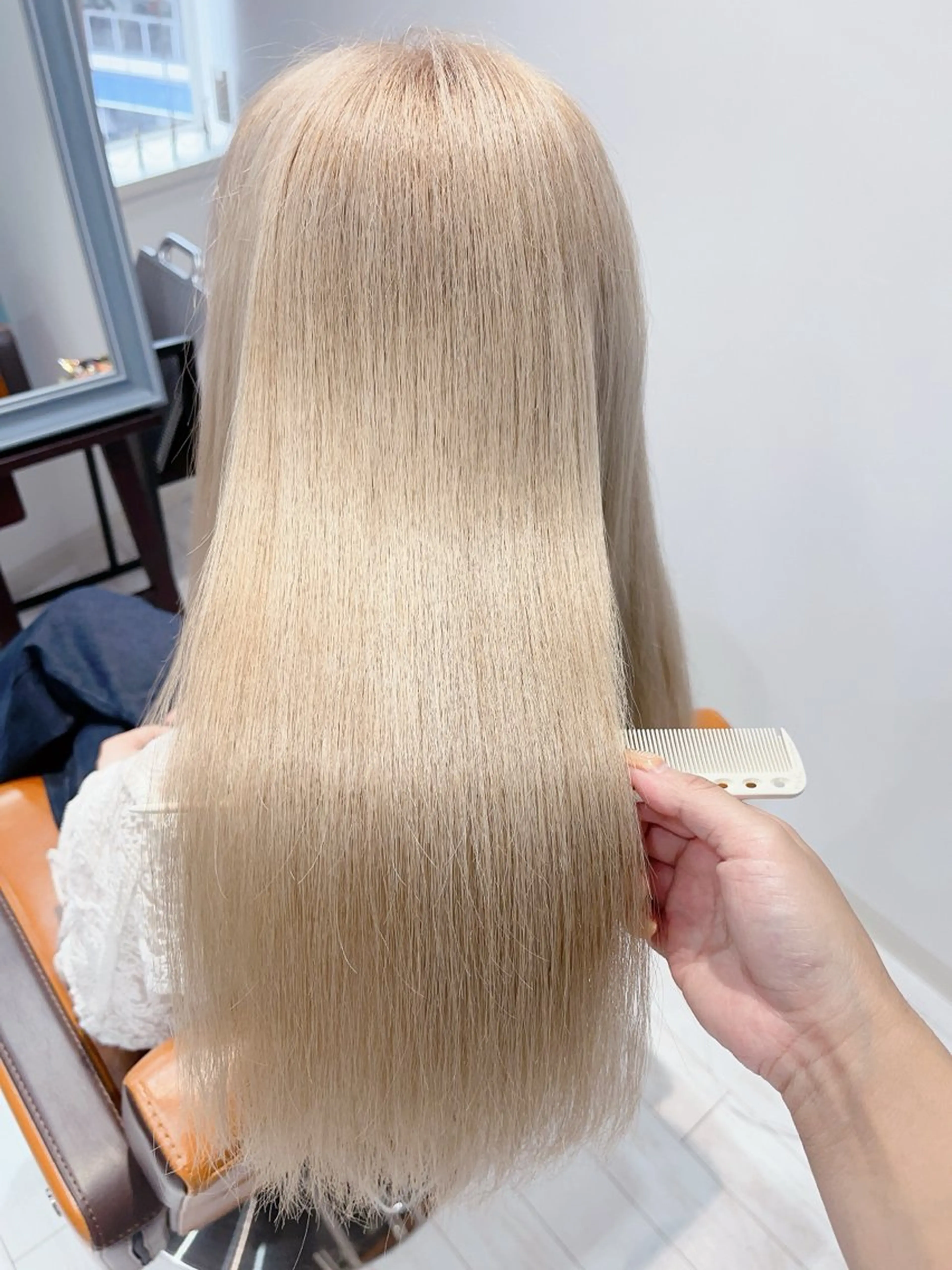 ロング カラー ブリーチ ブロンド ✨️💎山口 真依💎✨️のヘアスタイル