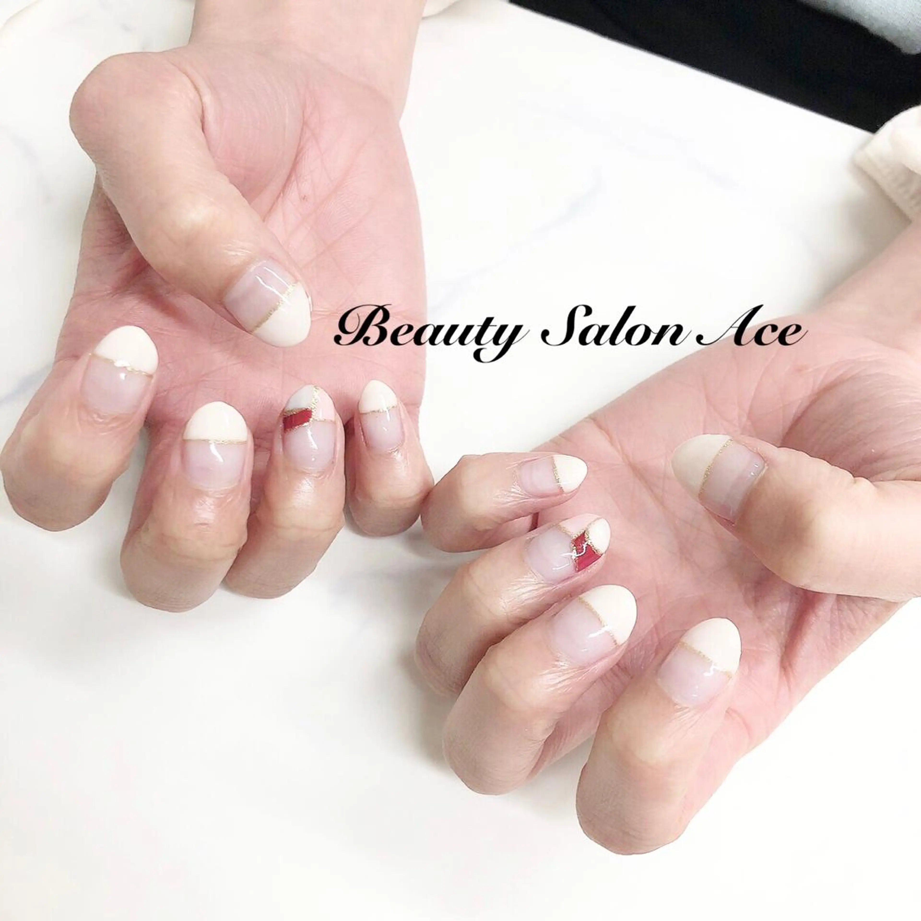 ネイル ハンドネイル ハンドケア Beauty Salon Ace(ネイルサロン エース)所属・池袋フィルイン Ace♡長さだしのネイルデザイン