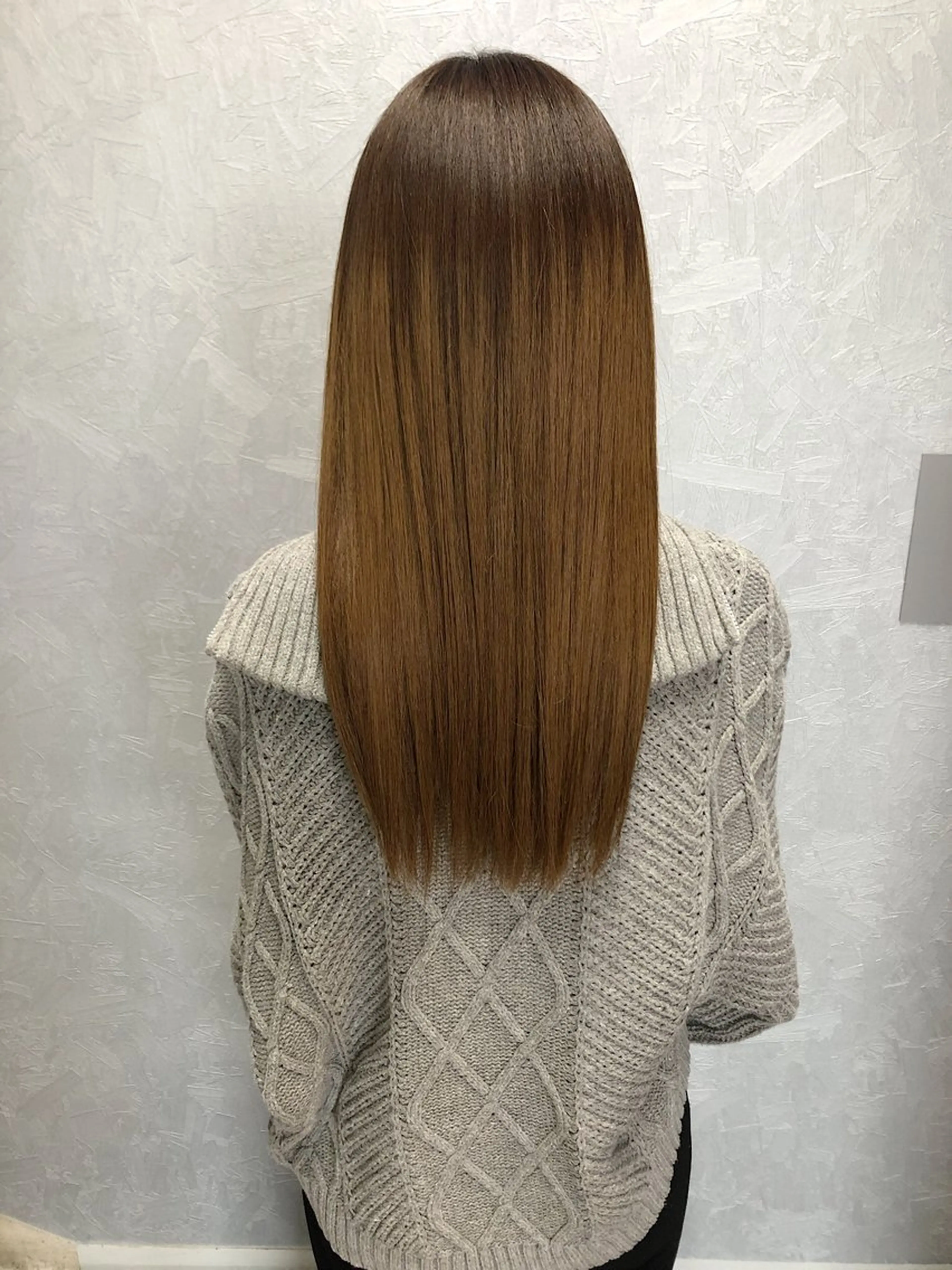 ロング 髪質改善 縮毛矯正 トリートメント カット 縮毛矯正 トリートメント 所渉/韓国レイヤー /ウルフカットのヘアスタイル