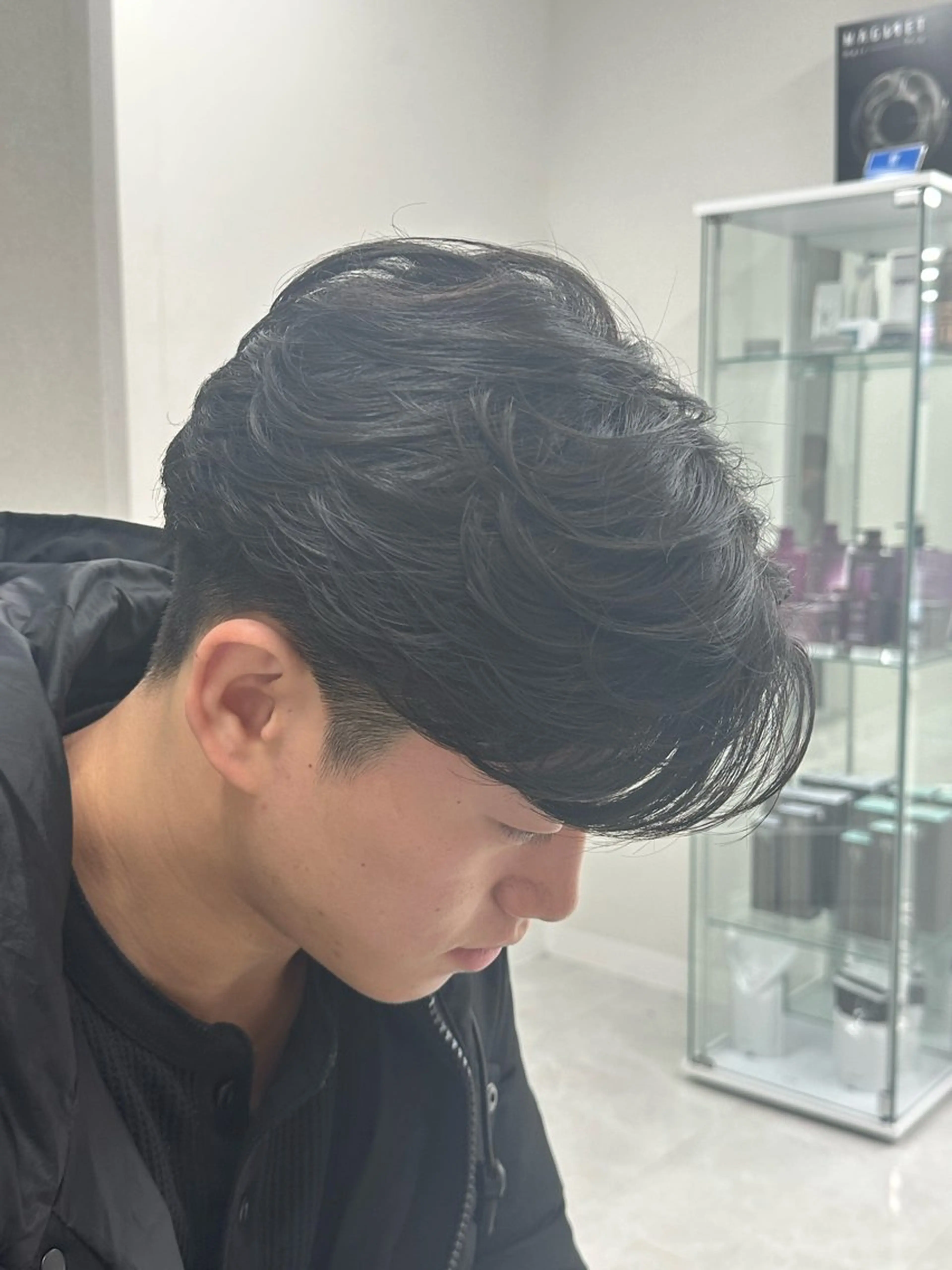 パーマ メンズ カット パーマ ニュアンス/フェザー /ウルフ/伶馬のヘアスタイル