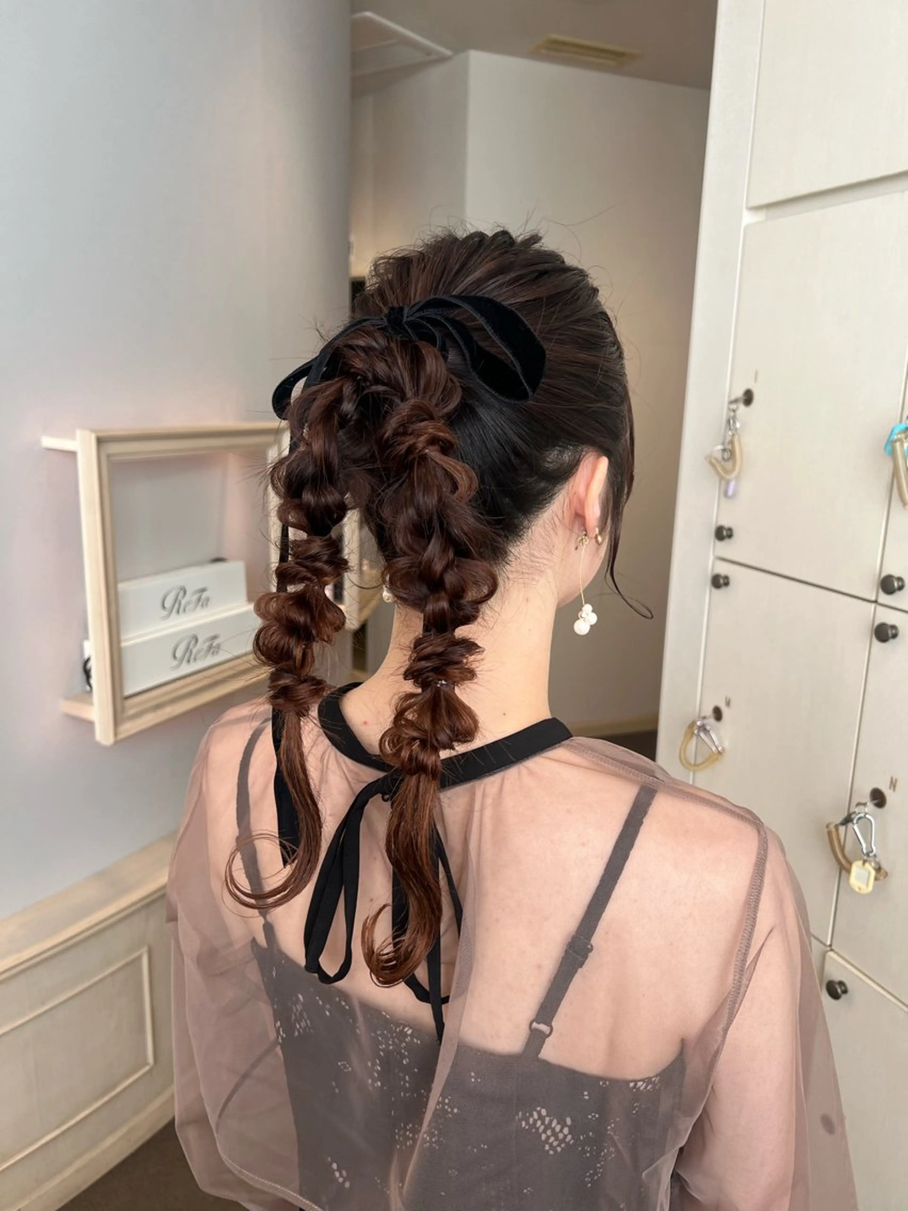 ロング ヘアアレンジ ヘアセット SALOWIN川崎WEST店所属・🌷川崎/アレンジ/ 暖色ボブ/コトネ🌷のヘアスタイル