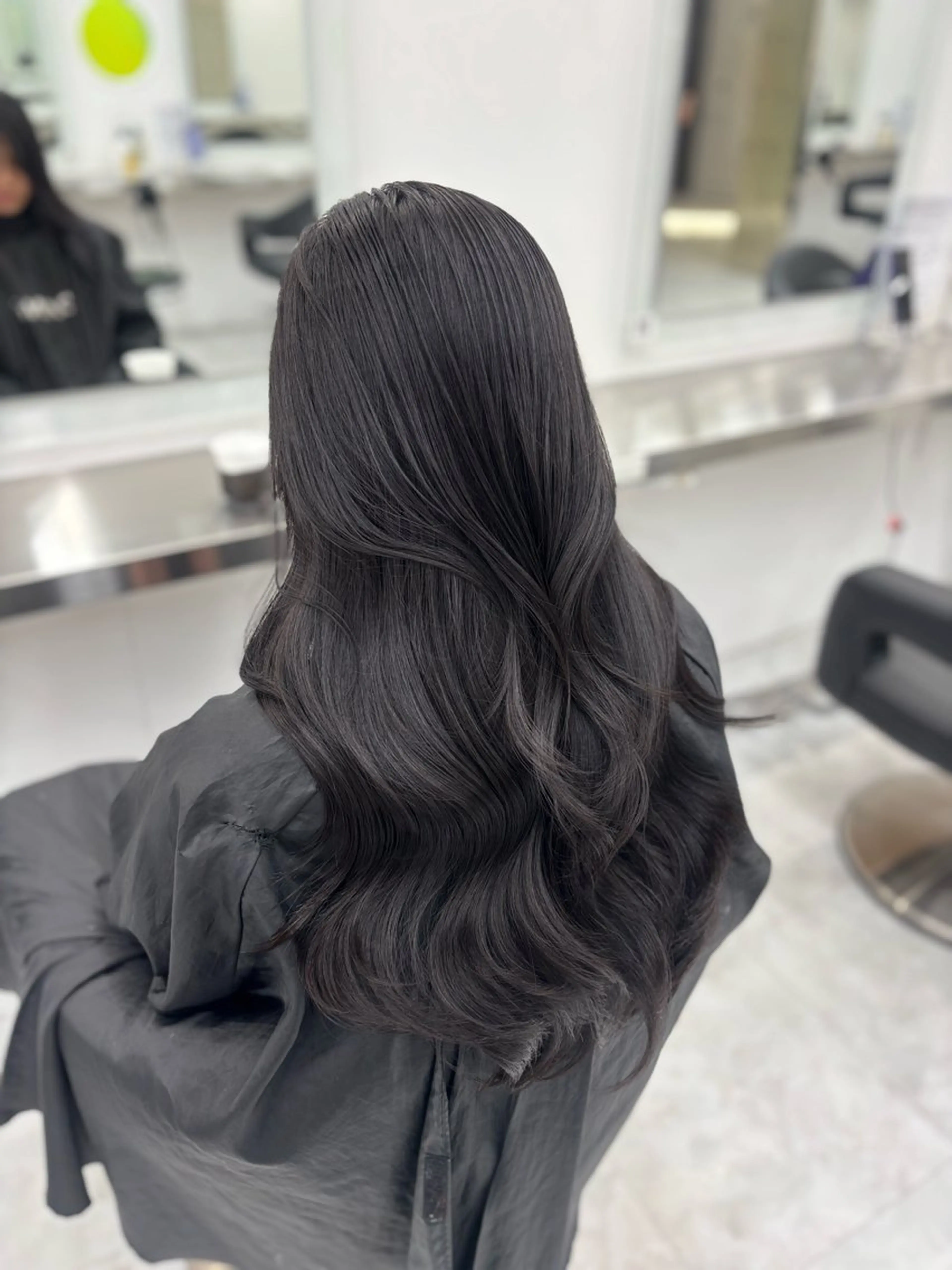 ロング カラー カット ヘアカラー 韓国風暗髪ヘア🤍 🫧MIREIのヘアスタイル