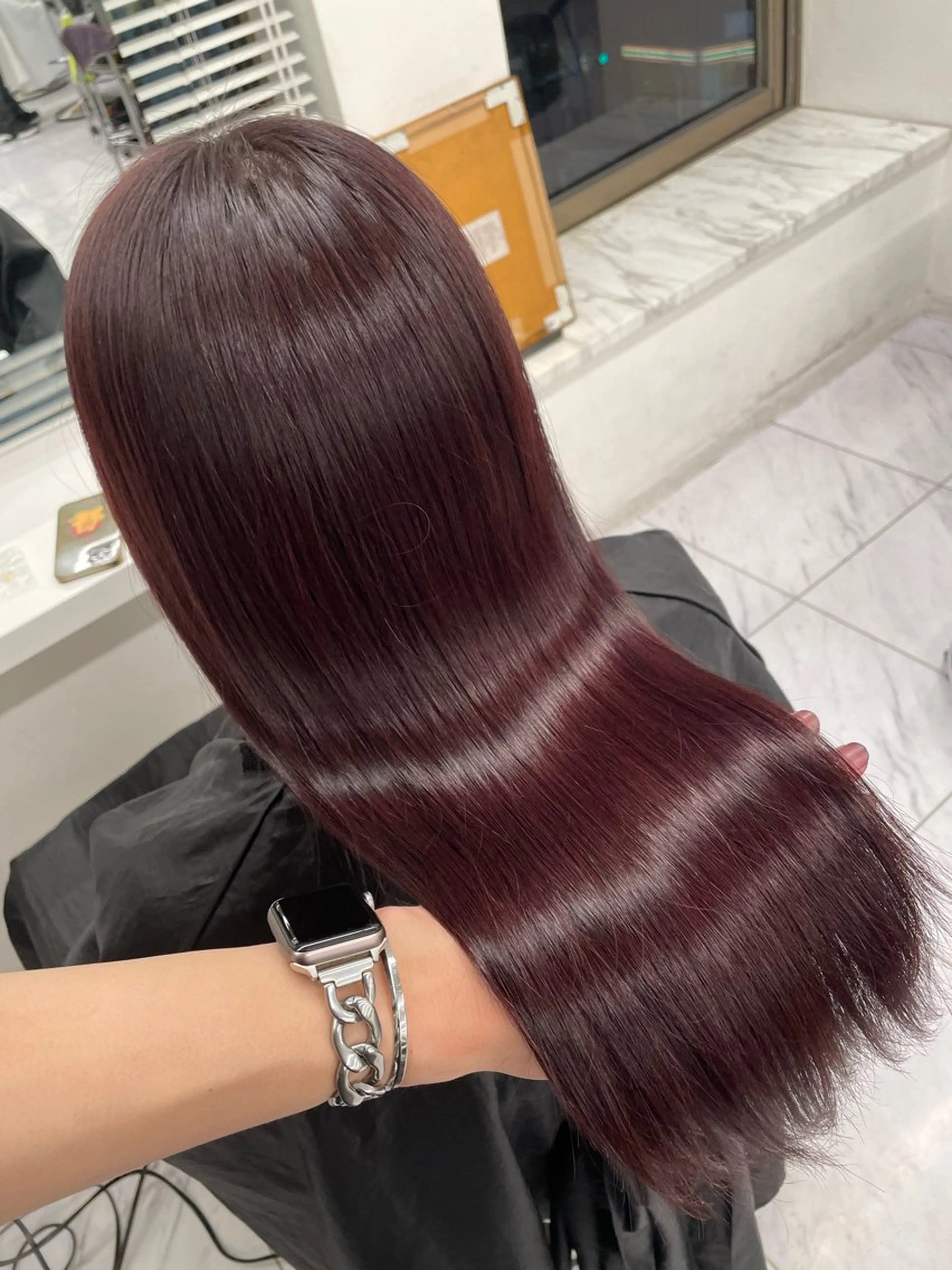 ロング ヘアカラー トリートメント 透明感カラー/ レイヤーカット/優大のヘアスタイル