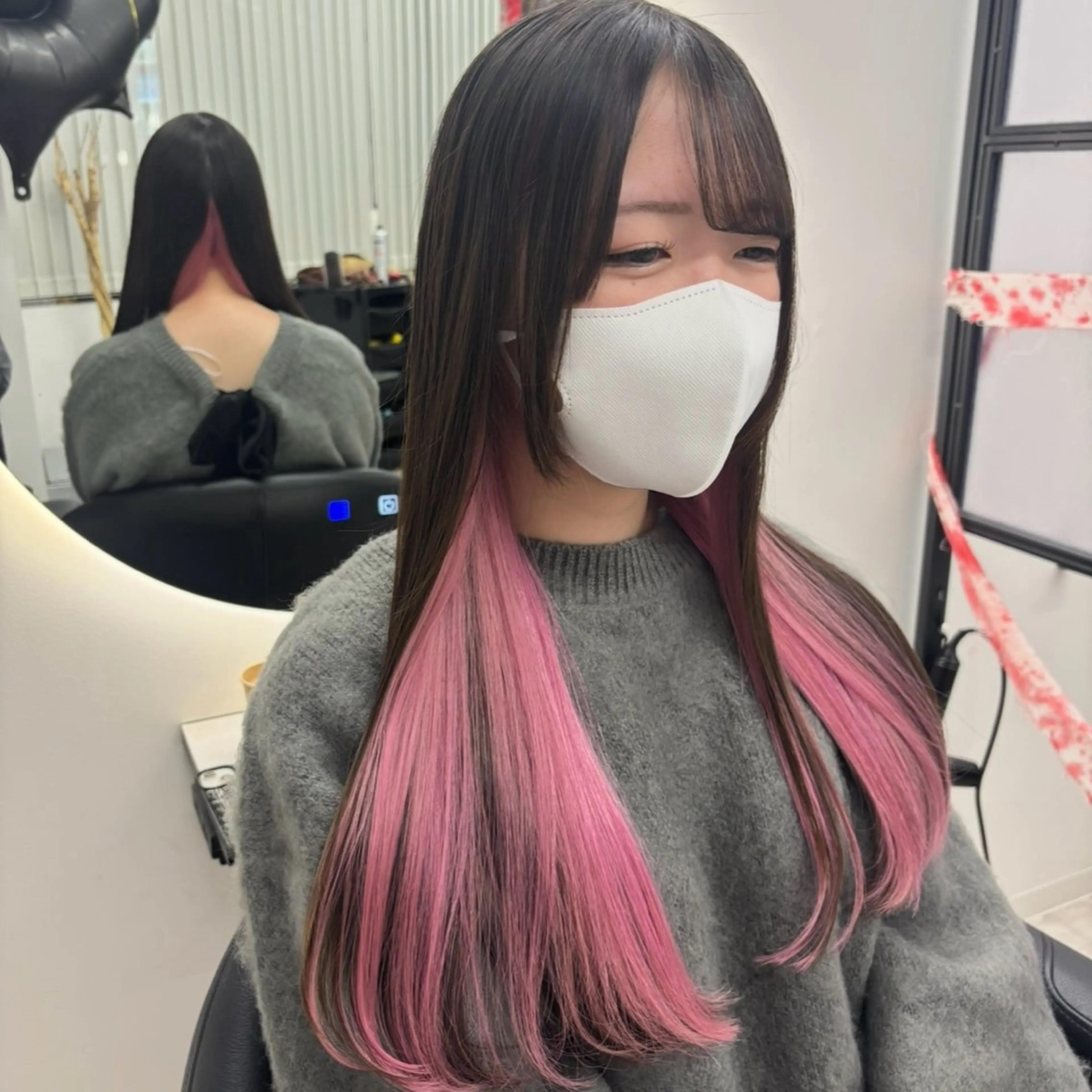 ロング カラー ヘアカラー Ren. 🦋デザインカラーのヘアスタイル