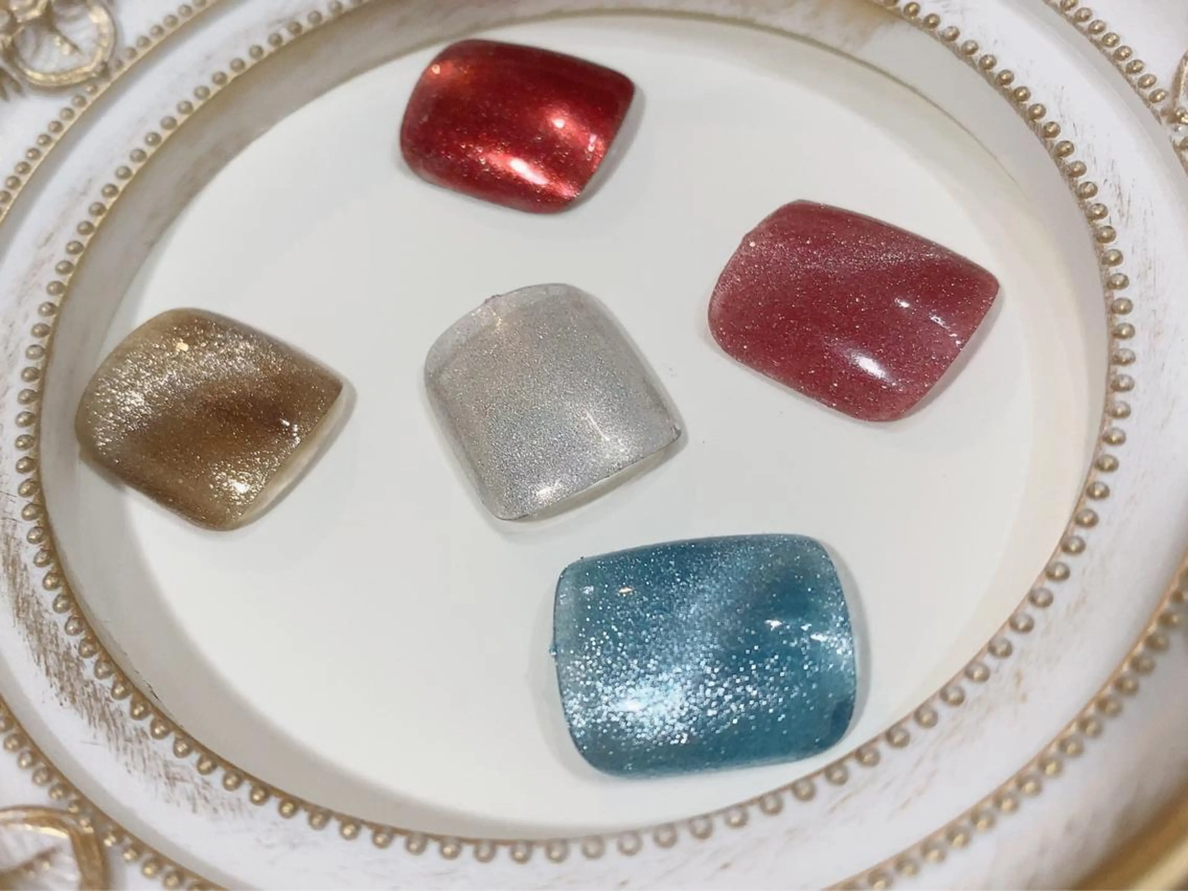 【Jrネイリスト】オフありハンド💎マグネット🧲or温度で色味が変わるサーモフラッシュネイル※詳細確認してください。の写真