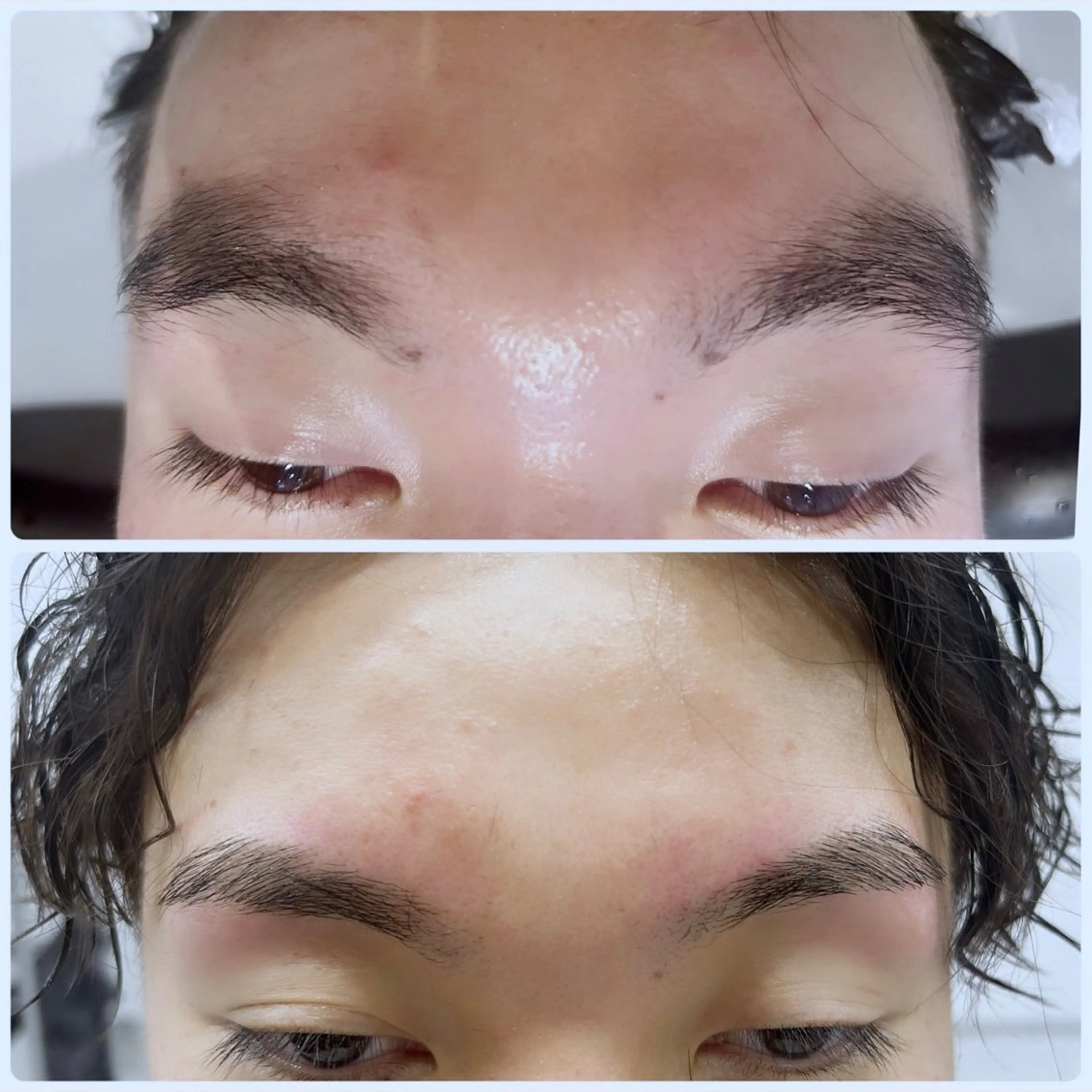 メンズ アイブロウ 曲がる縮毛矯正 LIBER 　岩名のヘアスタイル