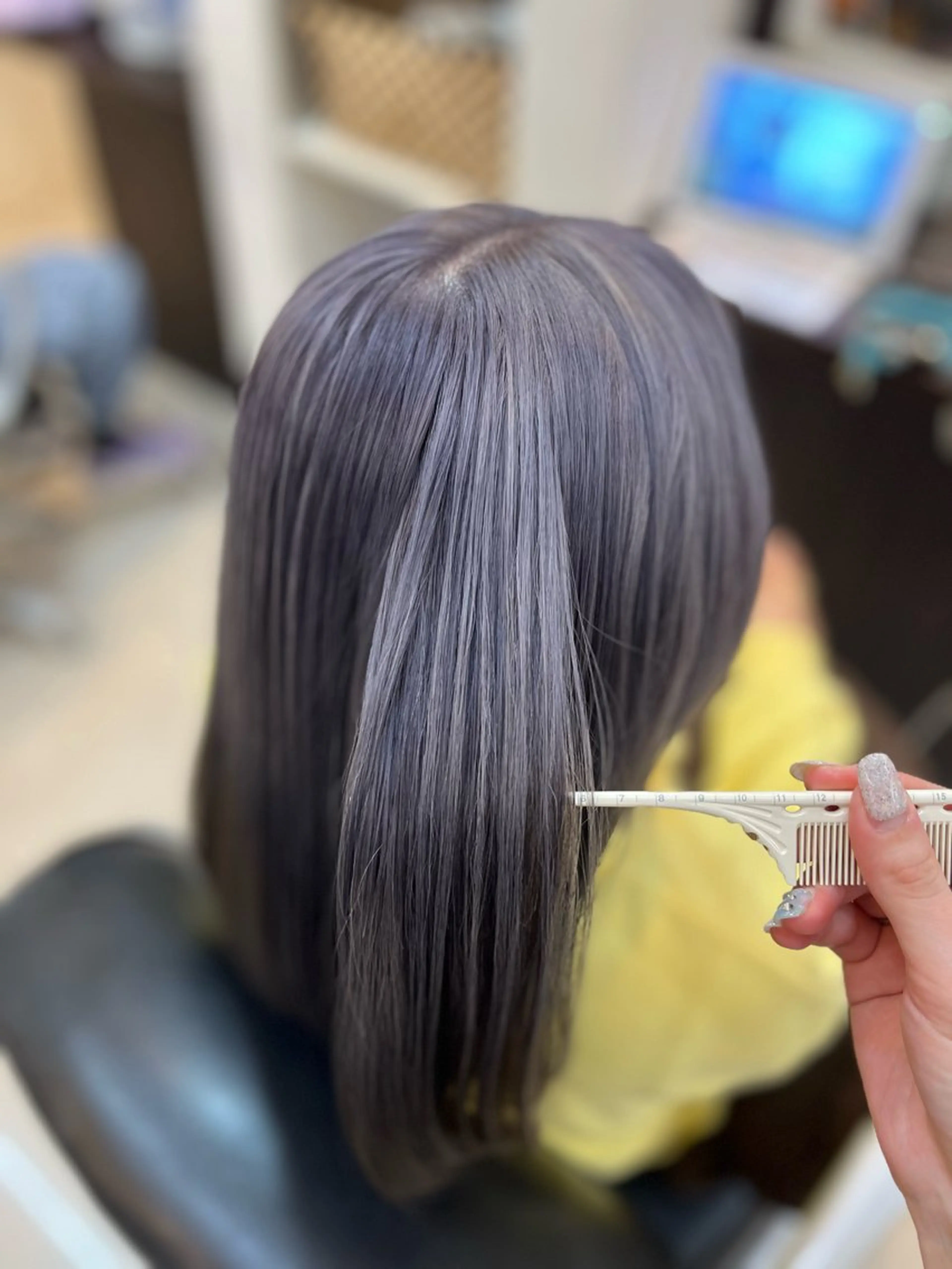 ミディアム カラー アッシュ アッシュグレー STREAM HAIR所属・🍒 SANA🍒のヘアスタイル