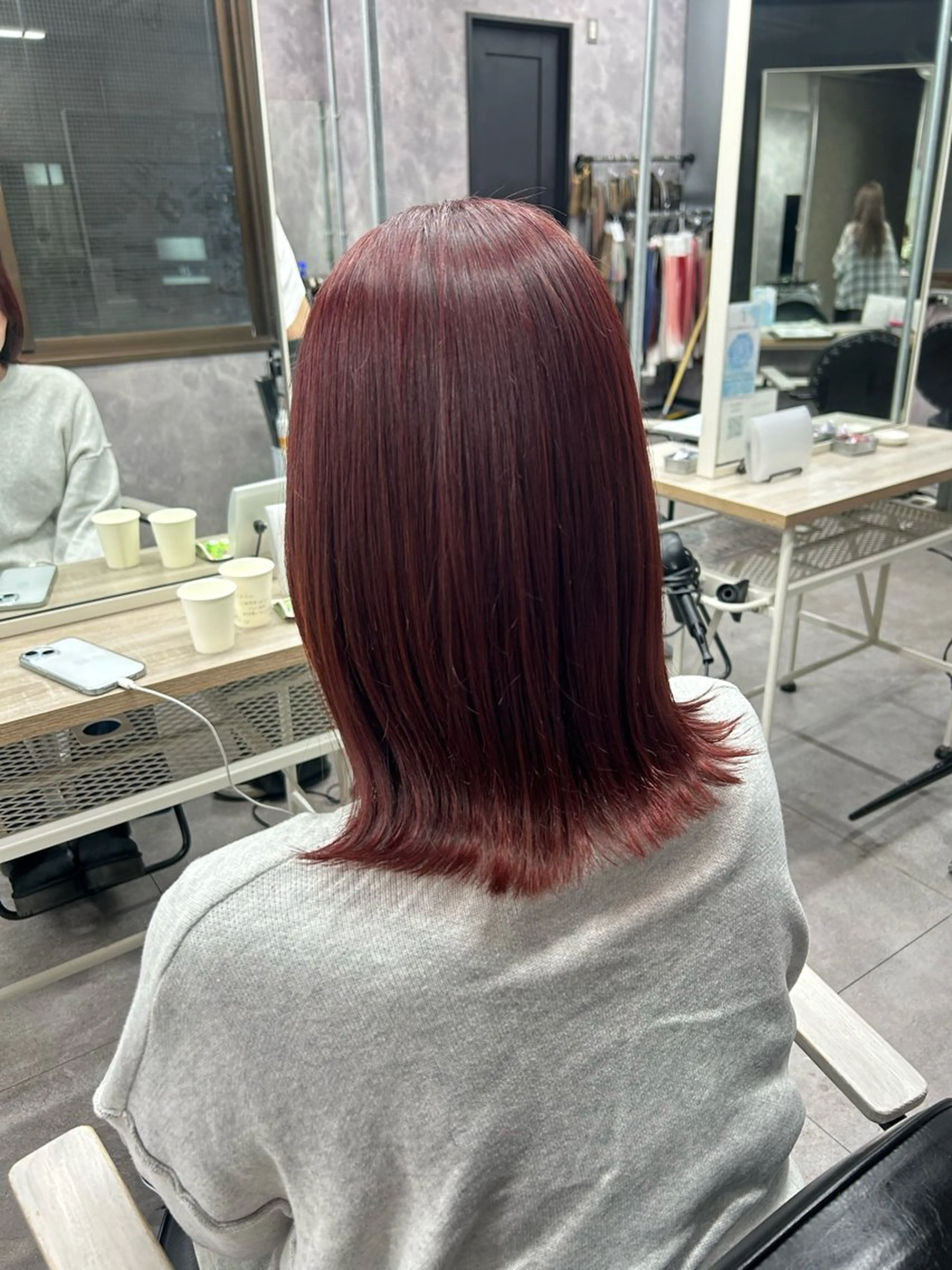 ミディアム ヘアカラー トリートメント 🧃暖色カラー/🪷 アレンジ/ yunaのヘアスタイル