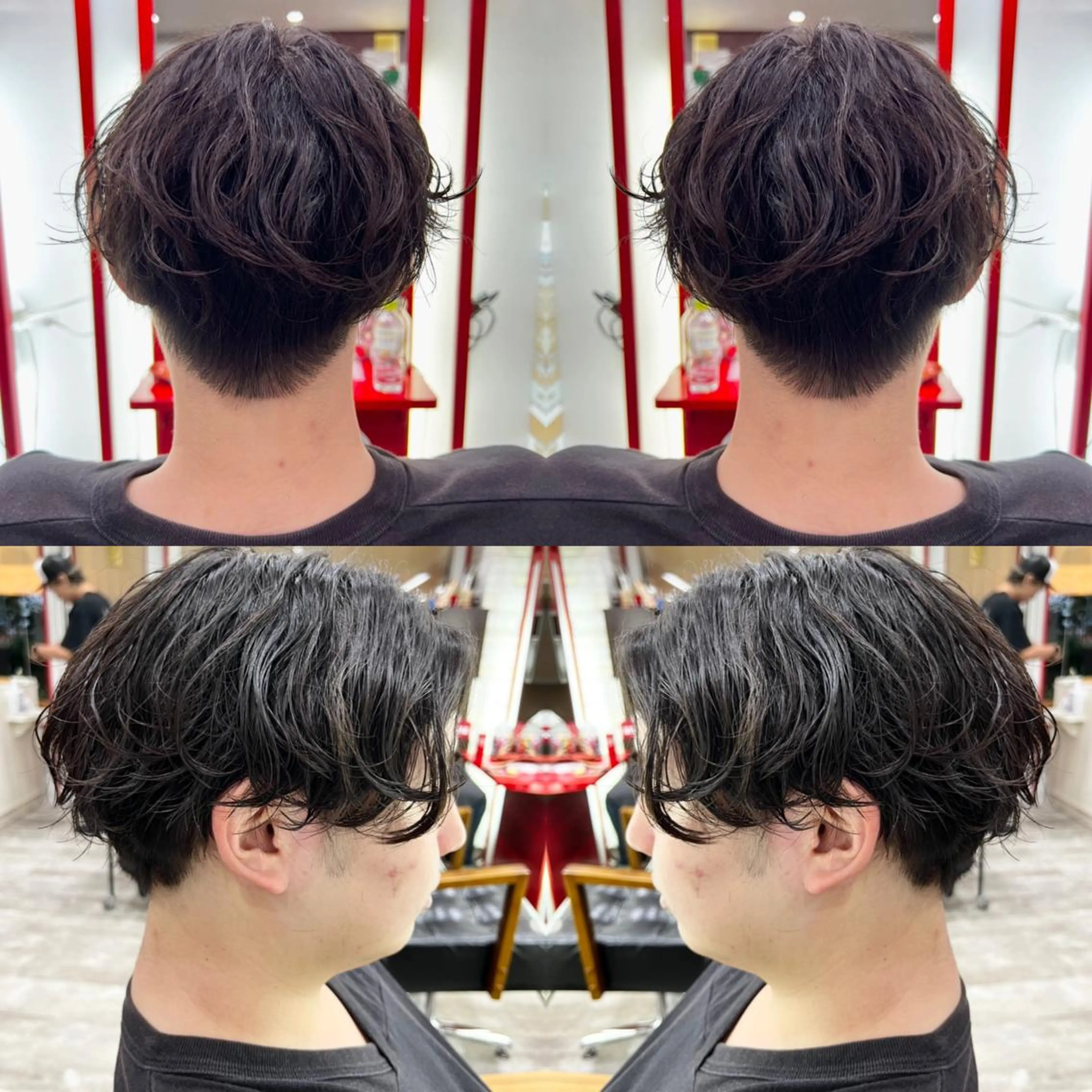 ショート パーマ メンズ カット パーマ "PEPPU "所属・🌈推し色派手髪 ハイトーンShinのヘアスタイル