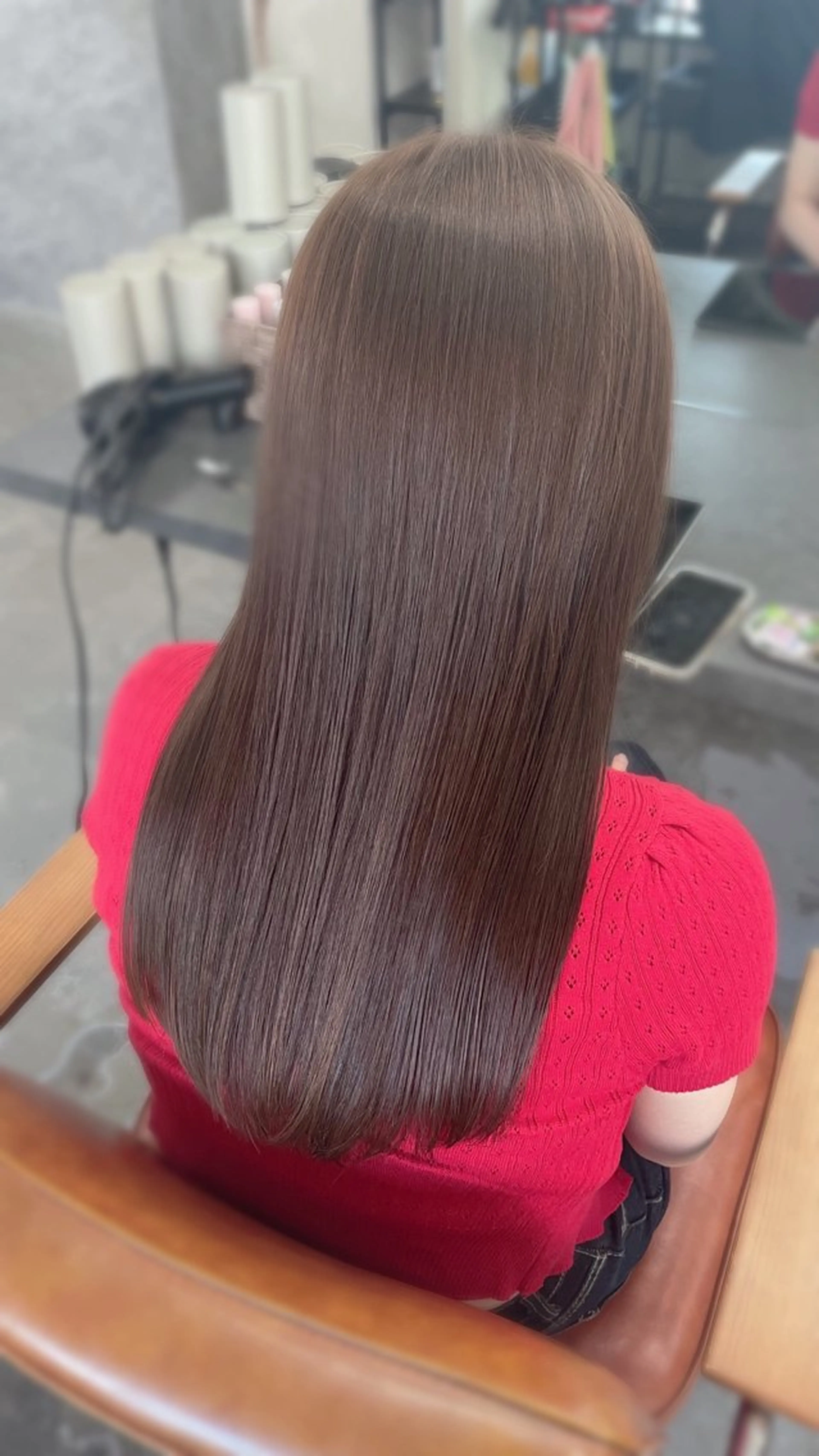 ロング カラー nico麻生 加賀谷 すみれのヘアスタイル