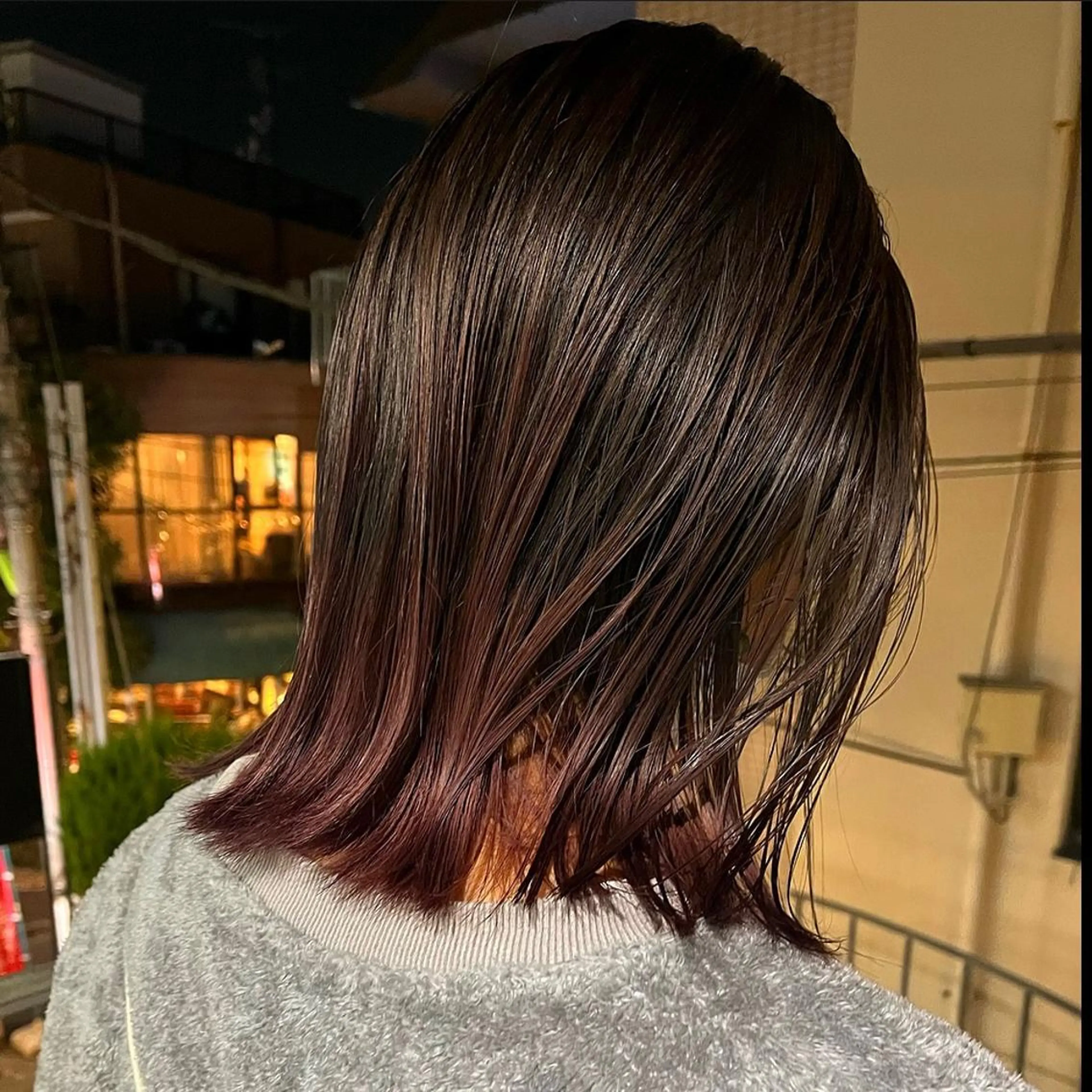 ミディアム カラー グラデーションカラー ボブハイトーン🦖 デザインMAMIのヘアスタイル