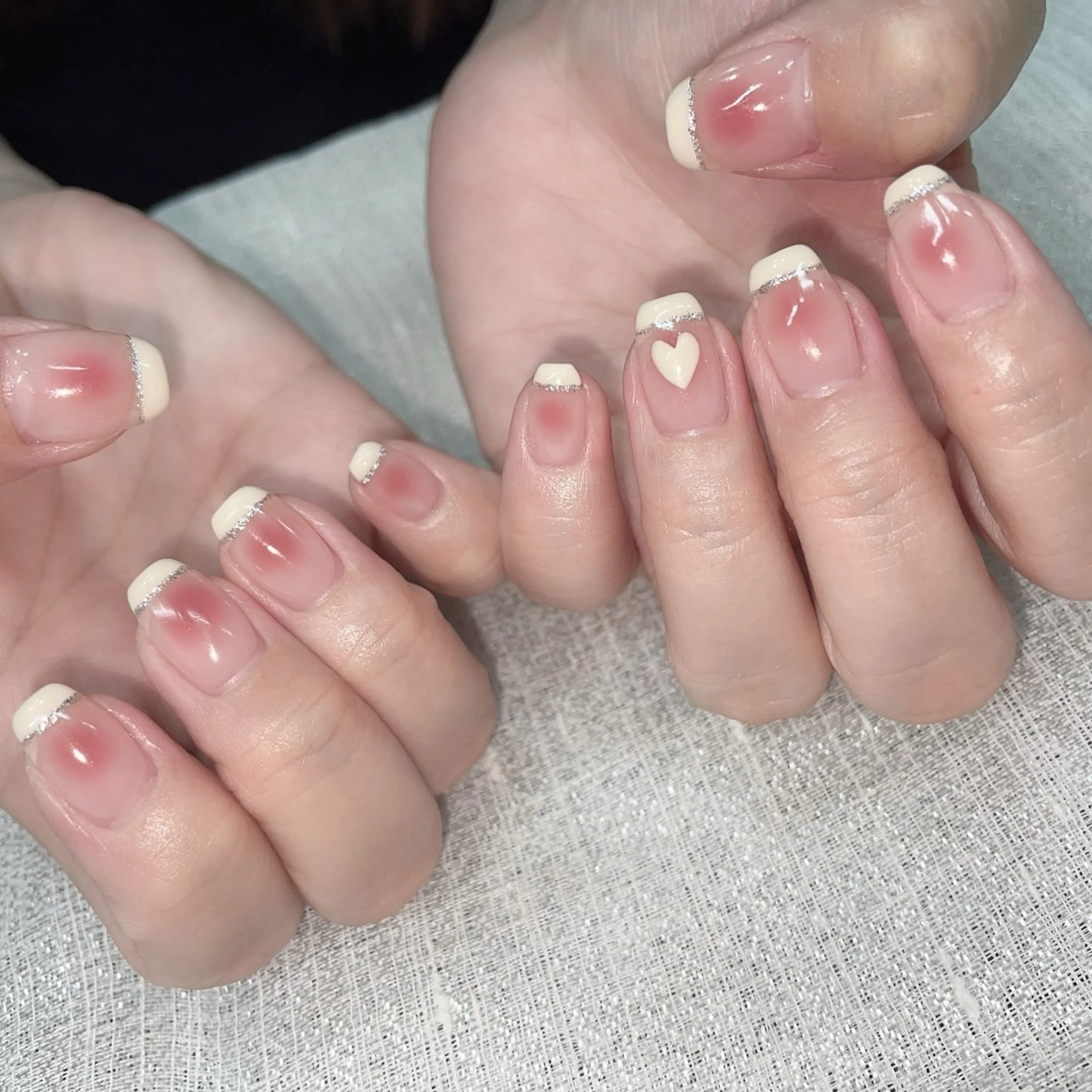 ネイル チークネイル フレンチネイル 林 ✨syousyouのネイルデザイン