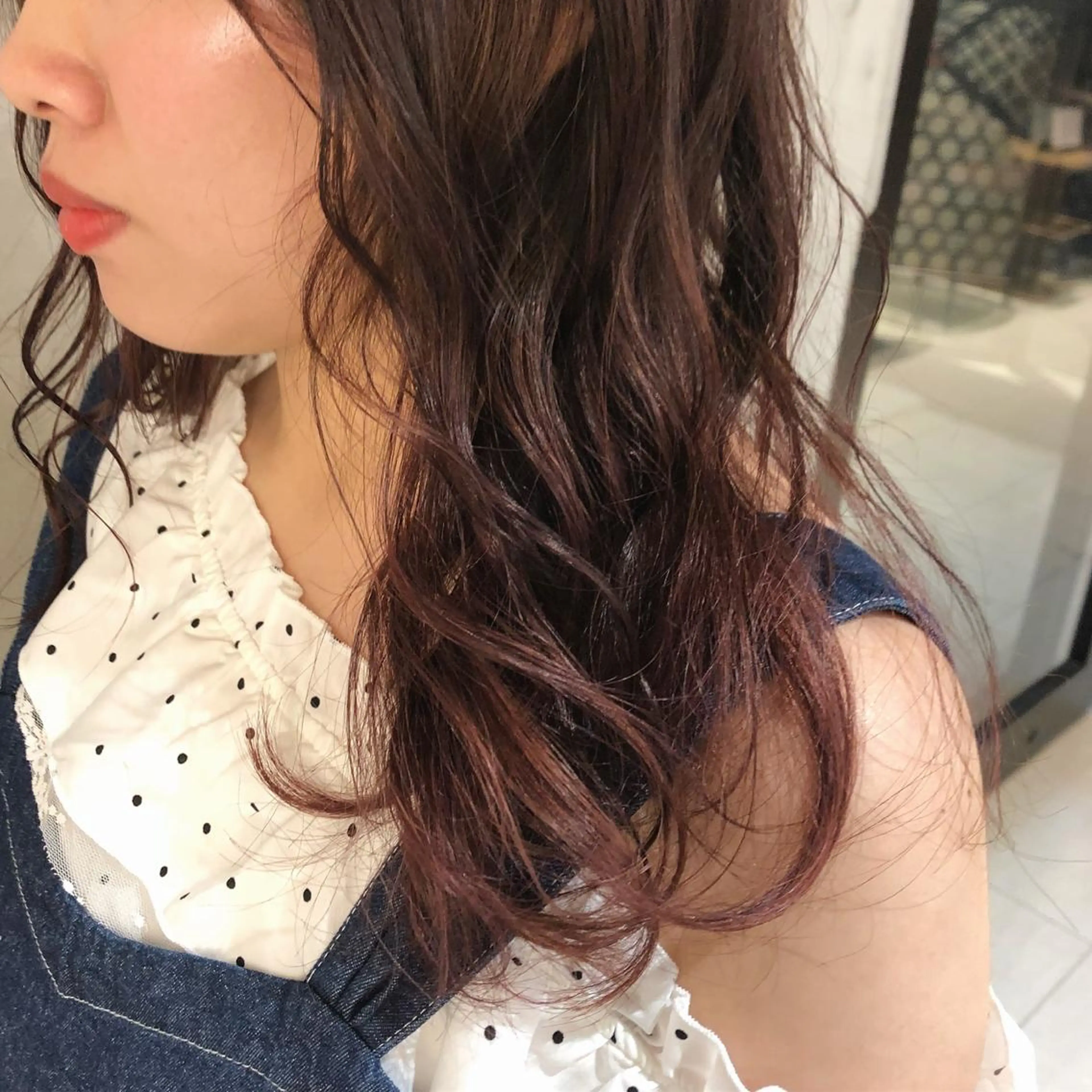 セミロング 顔周りカット/髪質改 善/新宿/畑中稔里のヘアスタイル