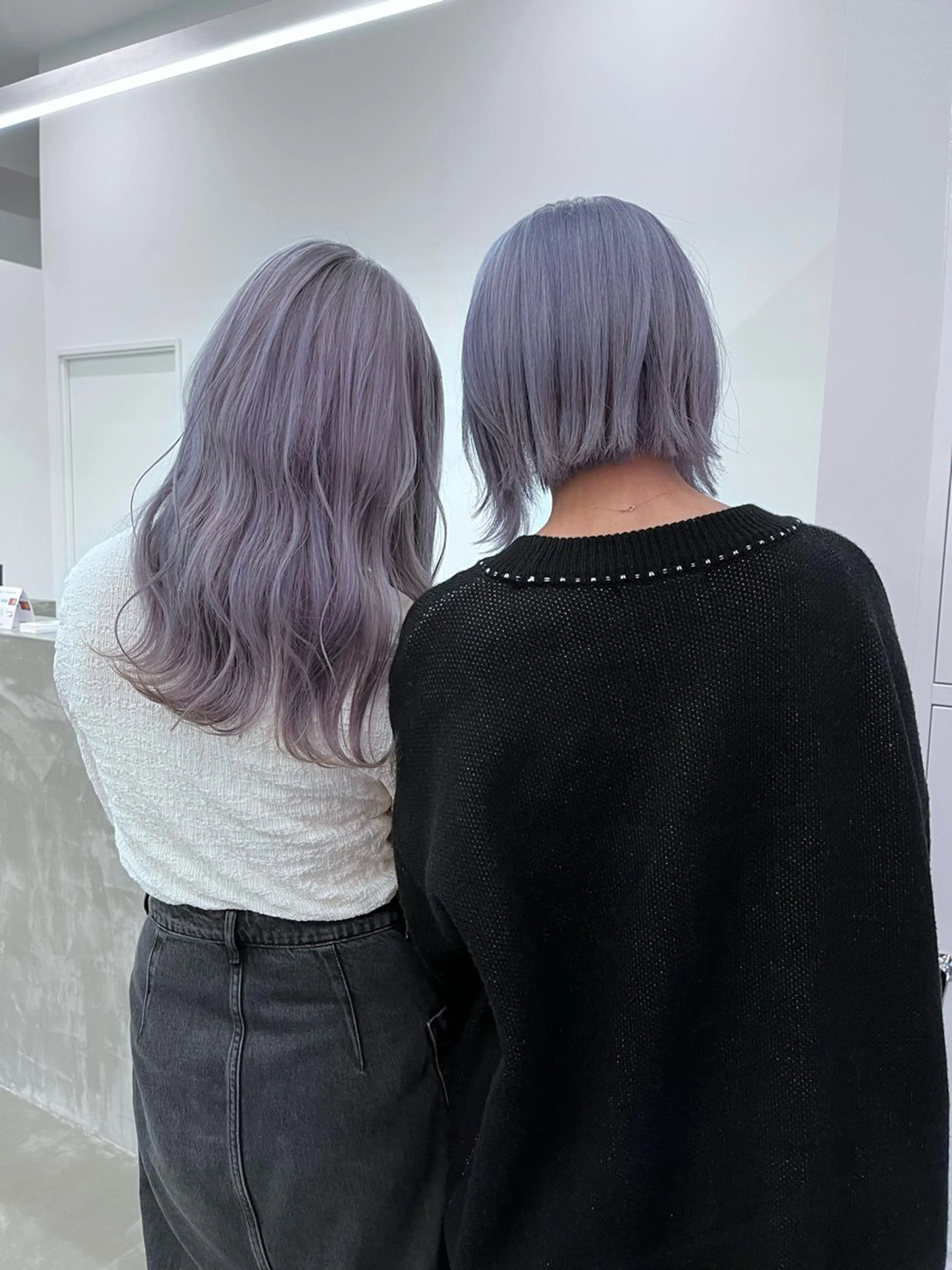 ショート カラー ブリーチ ケアブリーチ ダブルカラー イヤリングカラー ハイライトカラー Nought etre 西金沢のヘアスタイル