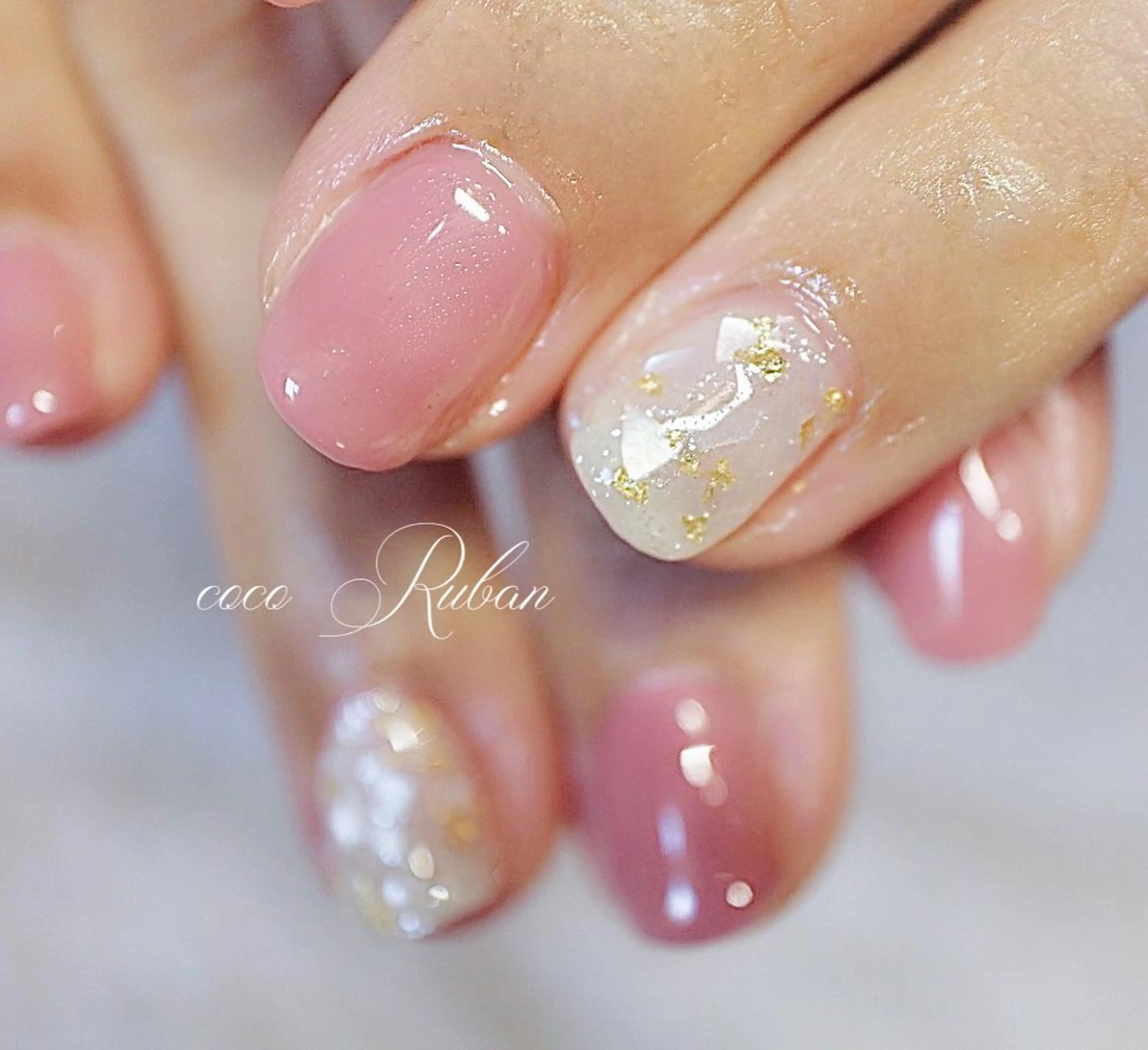 ネイル 自爪育成ネイルサロン ココリュバンのネイルデザイン