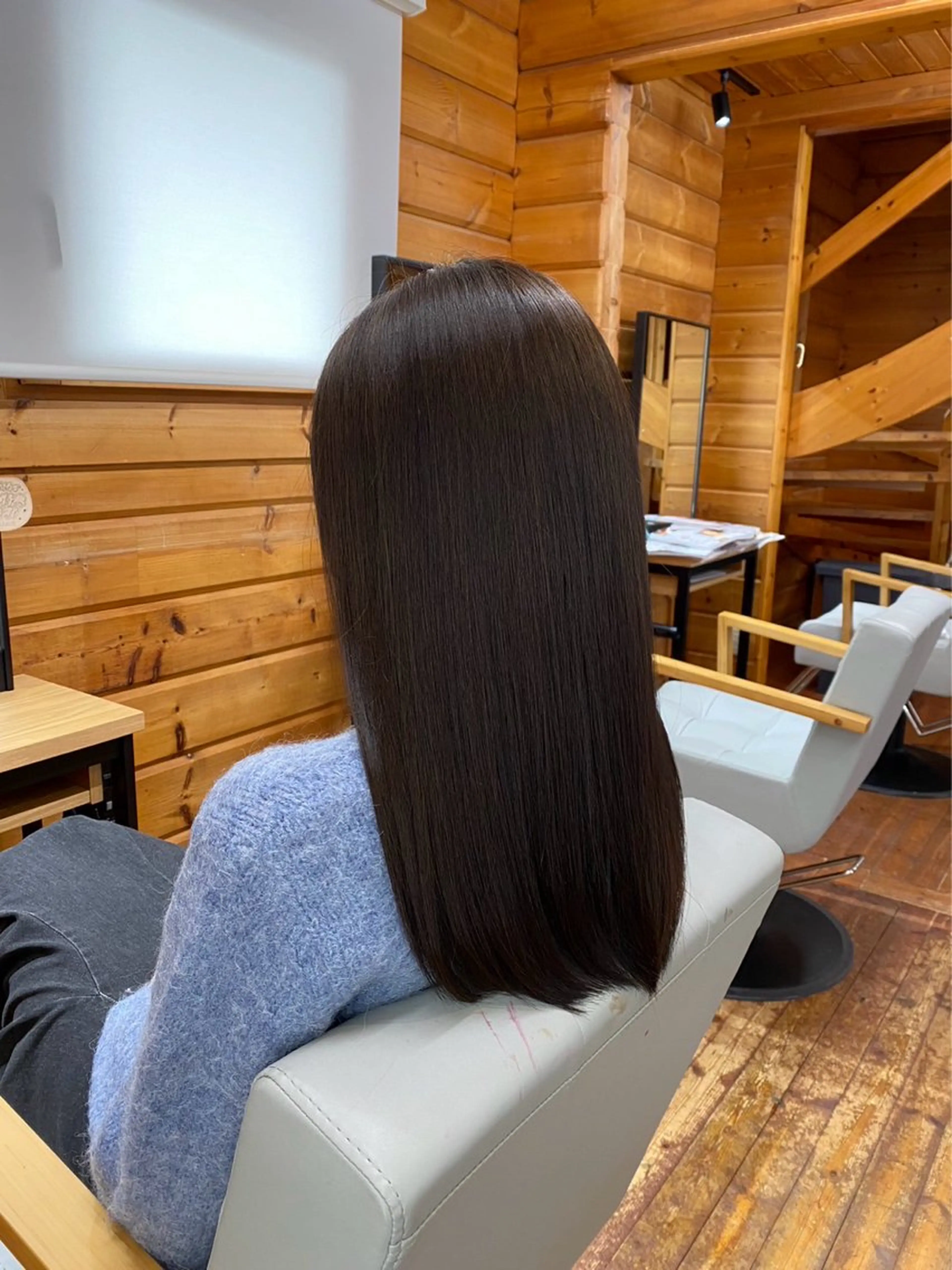 ロング カット 縮毛矯正 BREKもりの里店所属・川原 彰馬のヘアスタイル