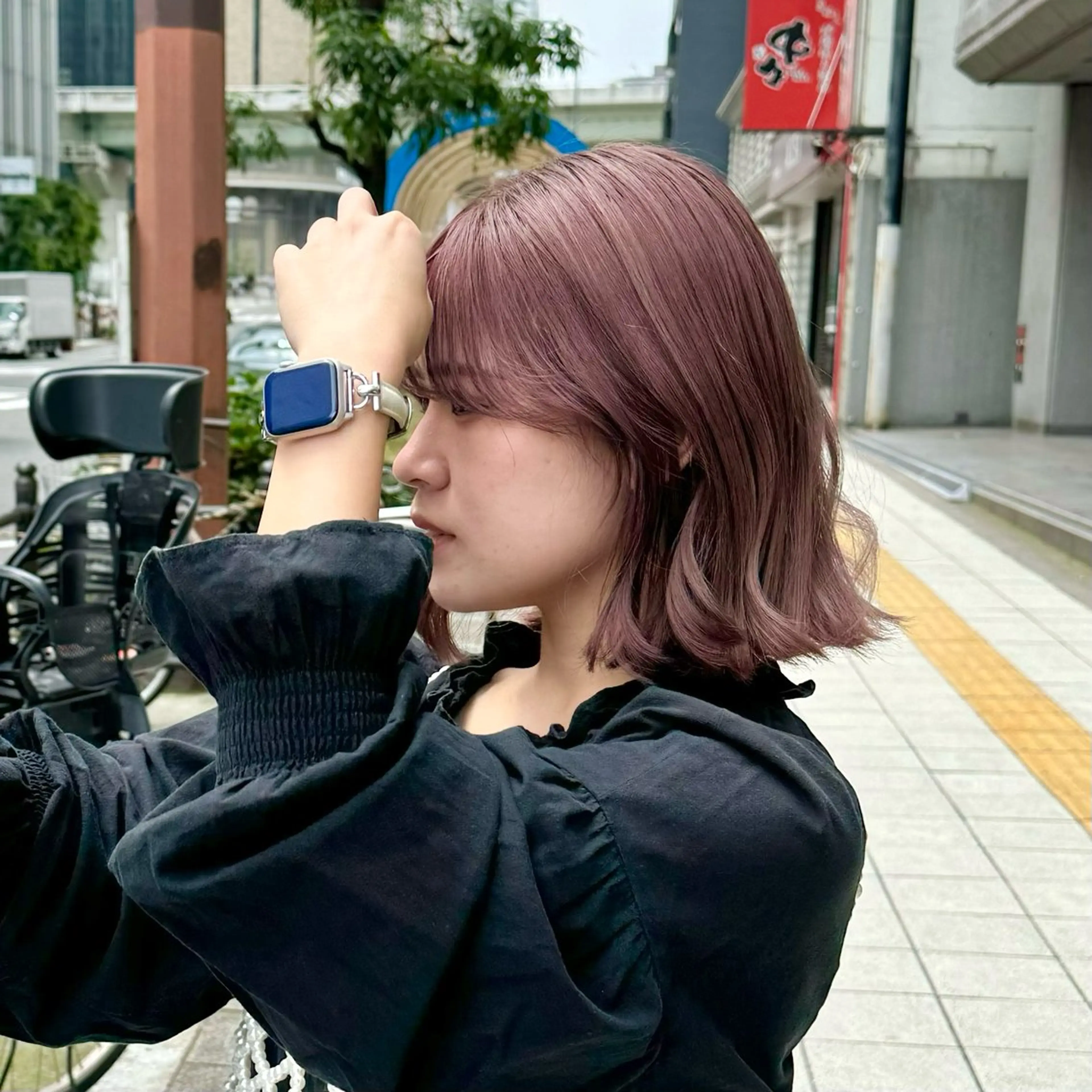 ミディアム カラー ヘアカラー ハイトーン/ラベンダ ー/ユイナ🪄のヘアスタイル