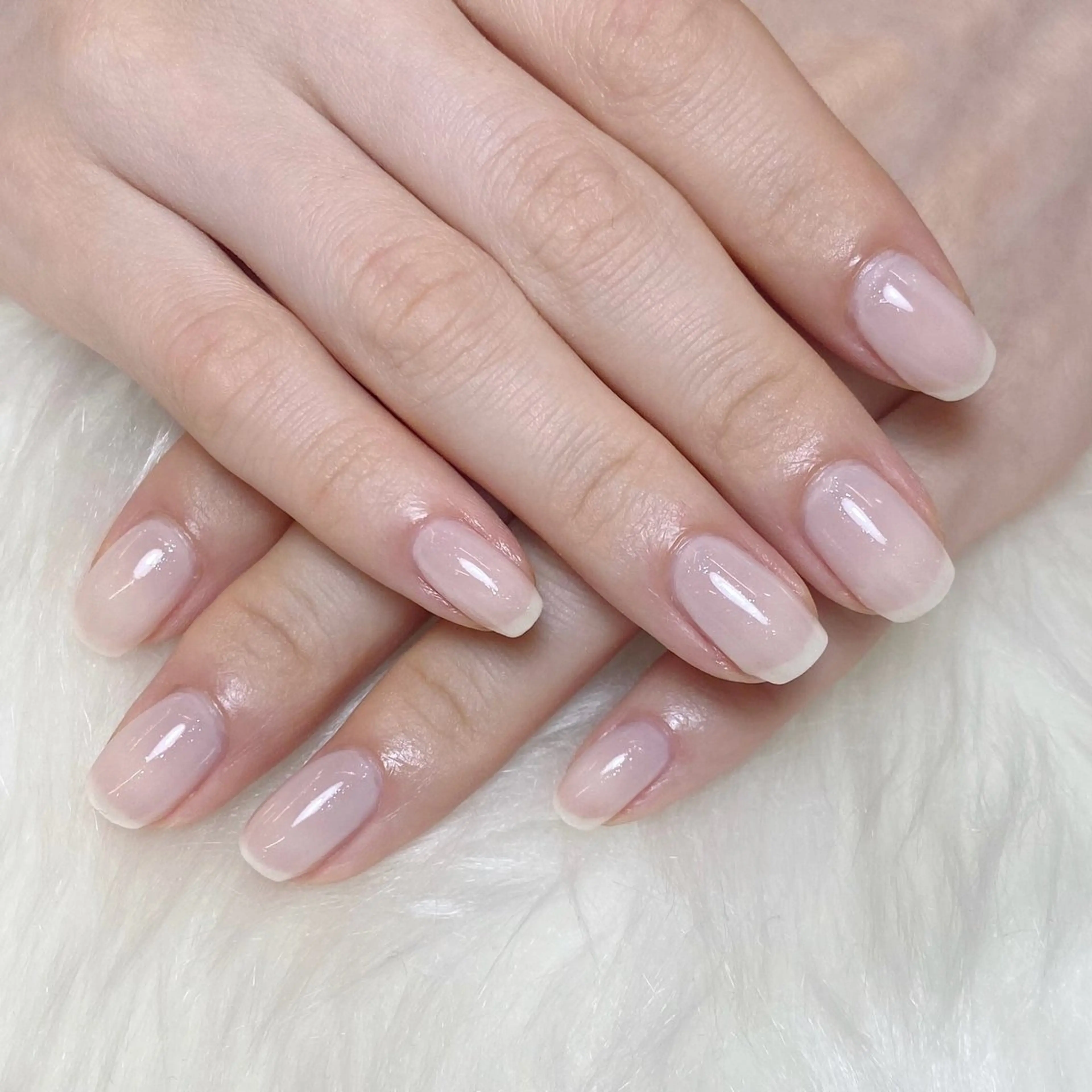 ネイル ブルー 長さ出し フラッシュネイル フットネイル フレンチネイル ハンドネイル fein. miku🎀🍼のネイルデザイン