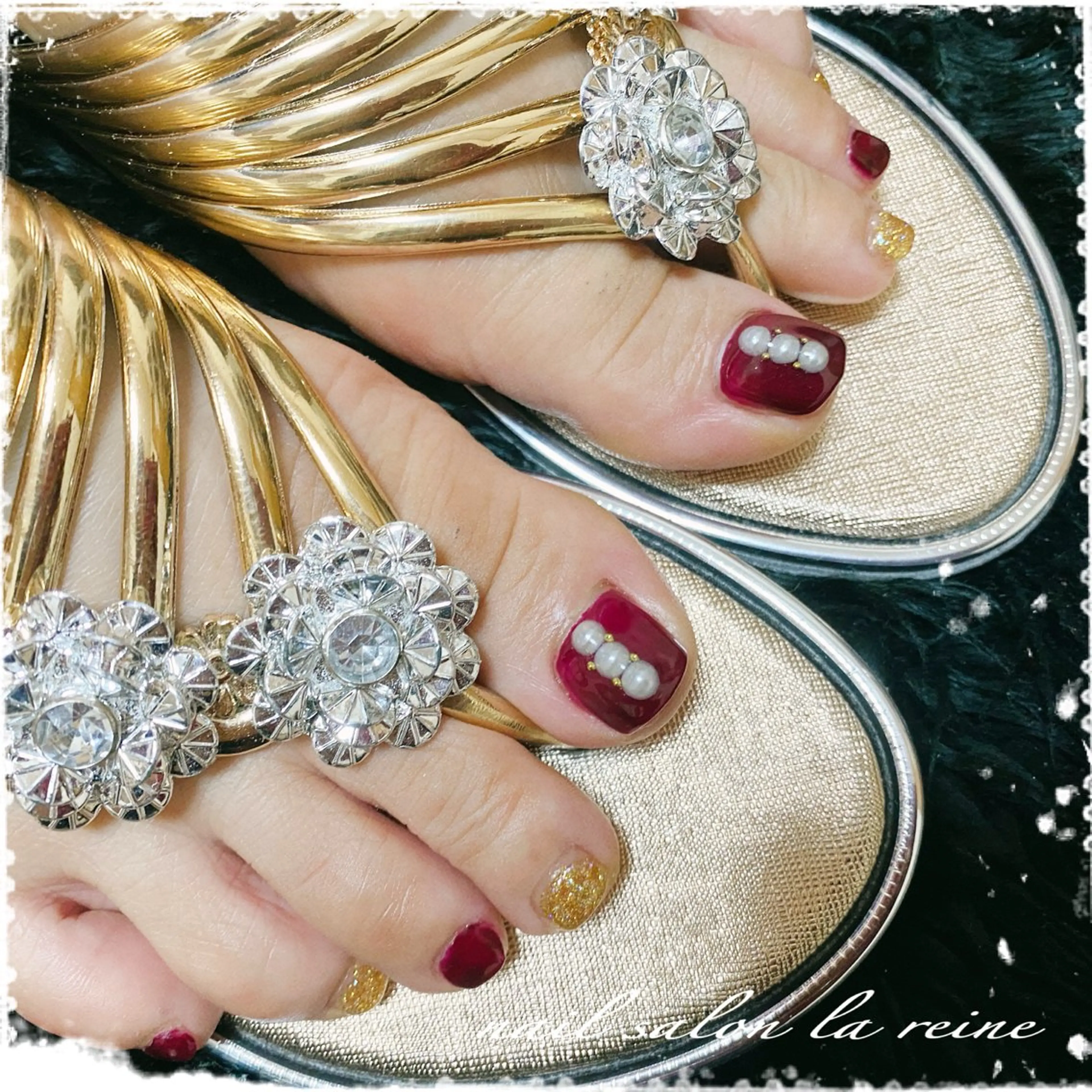 ネイル フットネイル nail salon  la reine所属・nail salon la reineのネイルデザイン